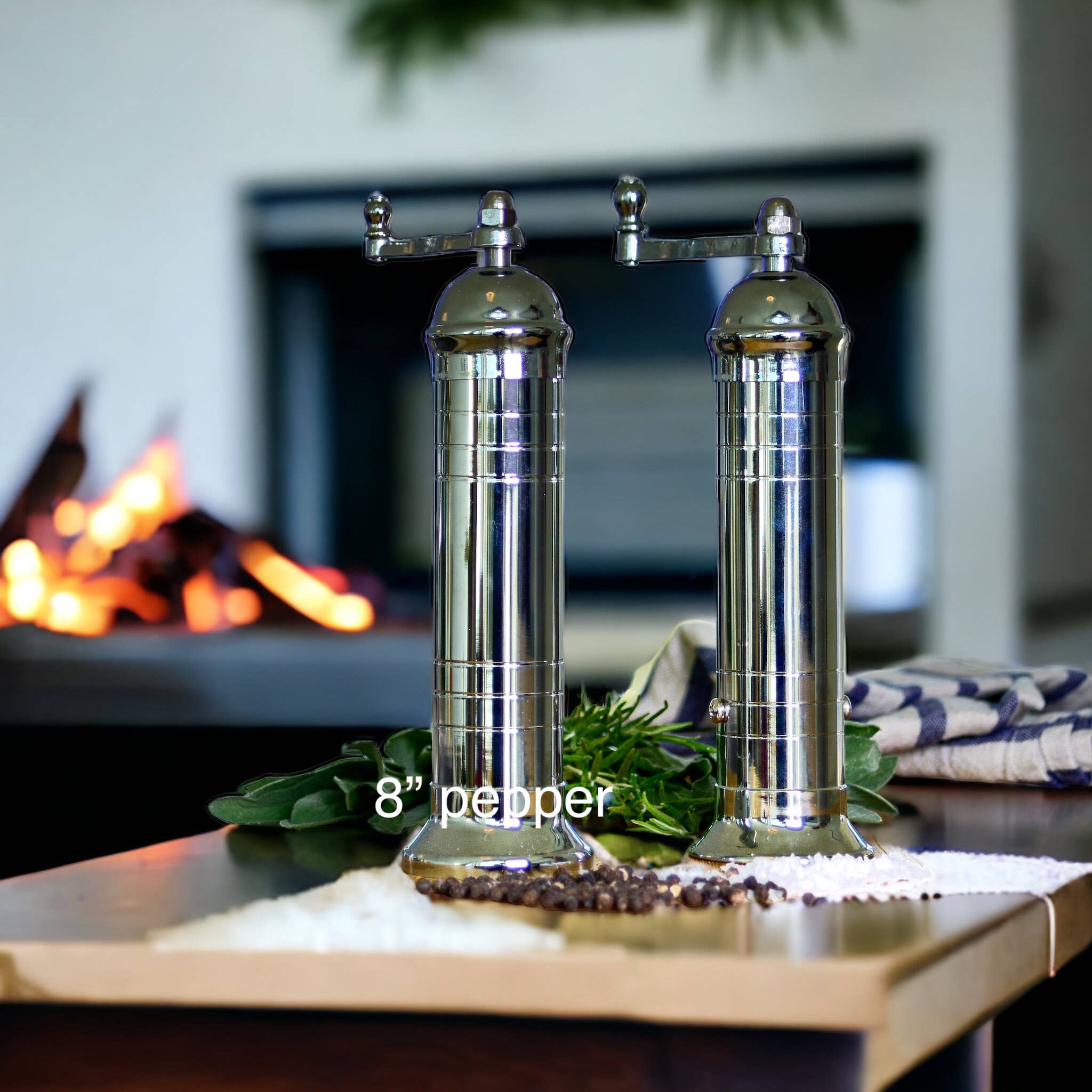 The Original Chrome Mill - Polished 8" Pepper Grinder