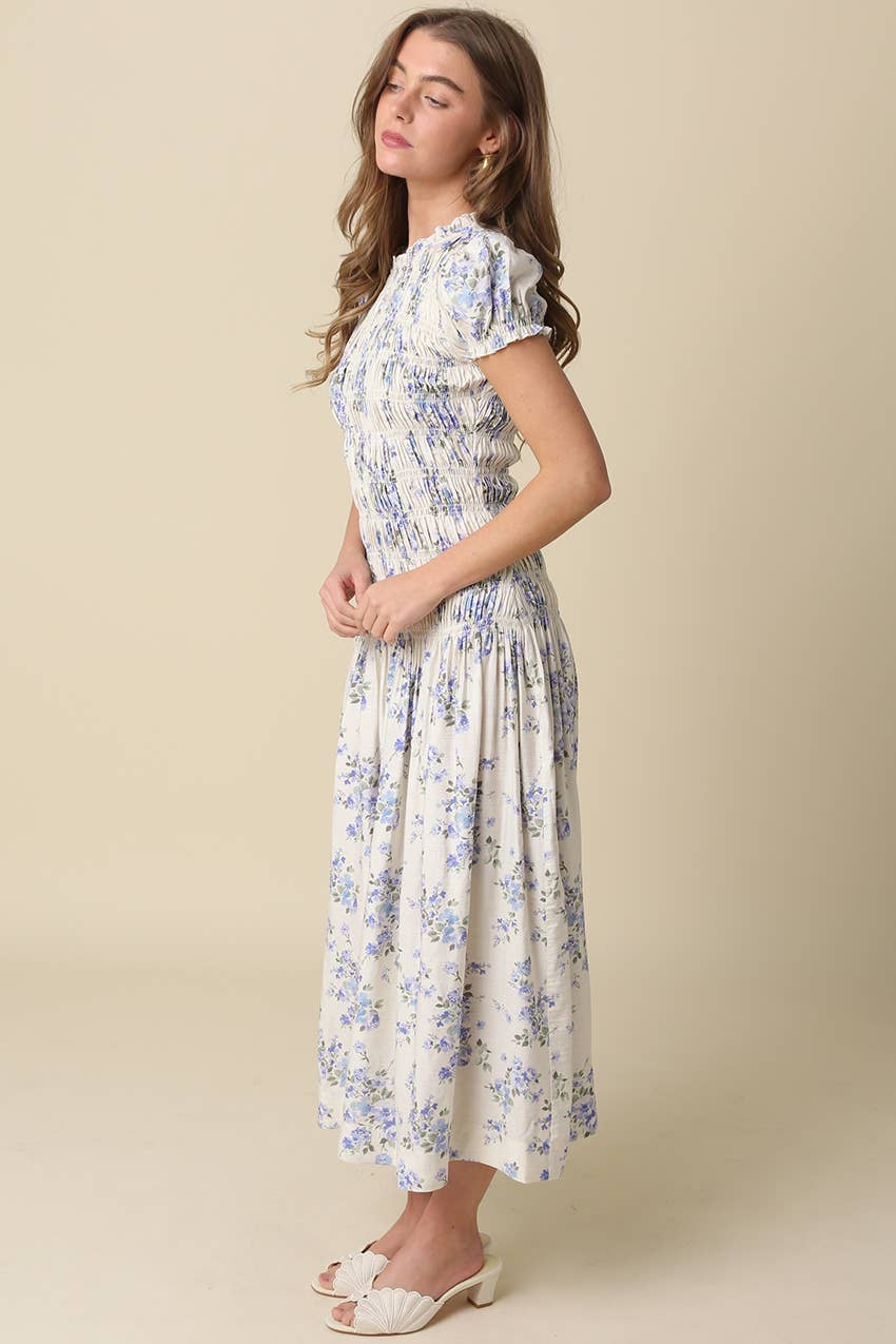 Floral Smocked Maxi Dress