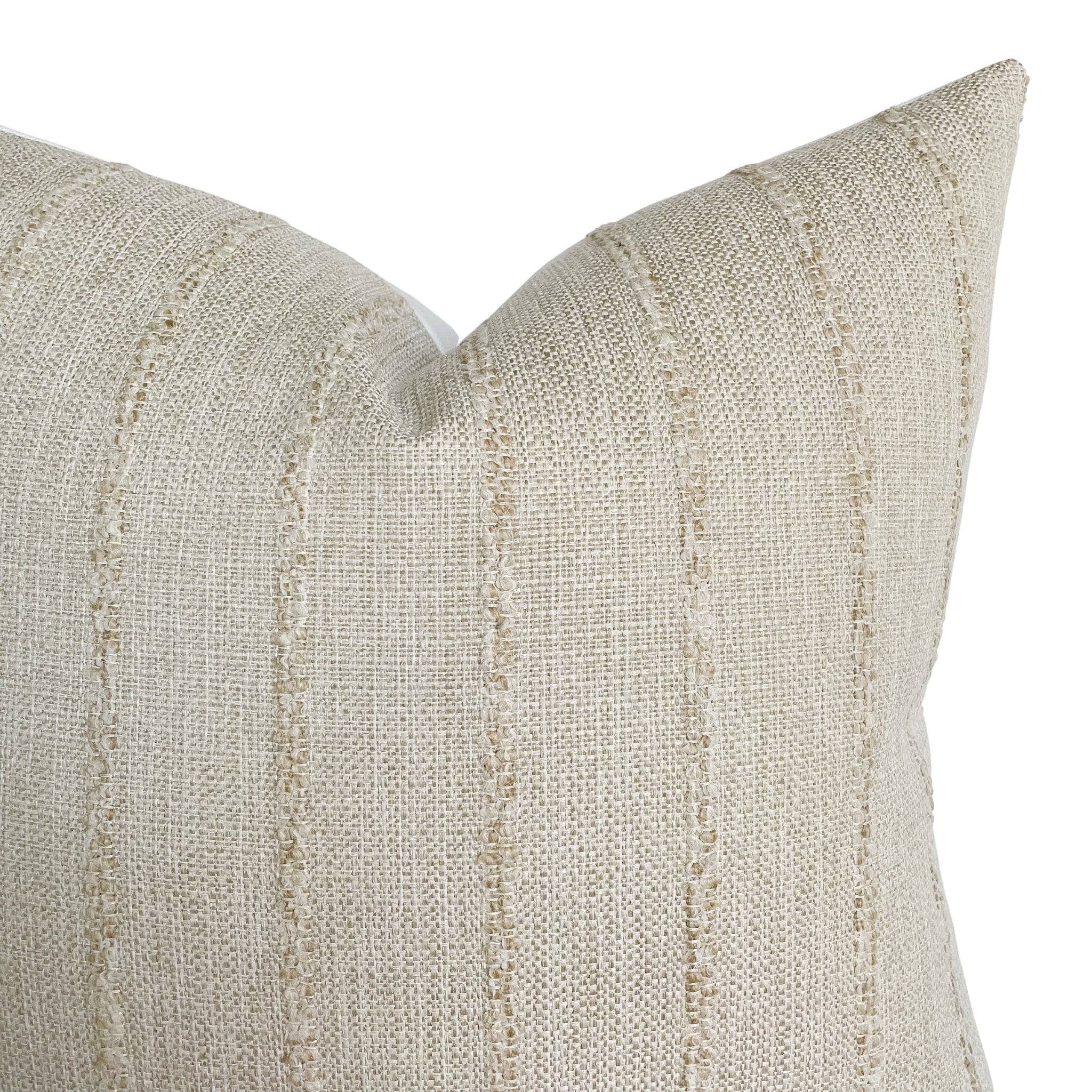 Chloe Sandy Beige Stripe Pillow