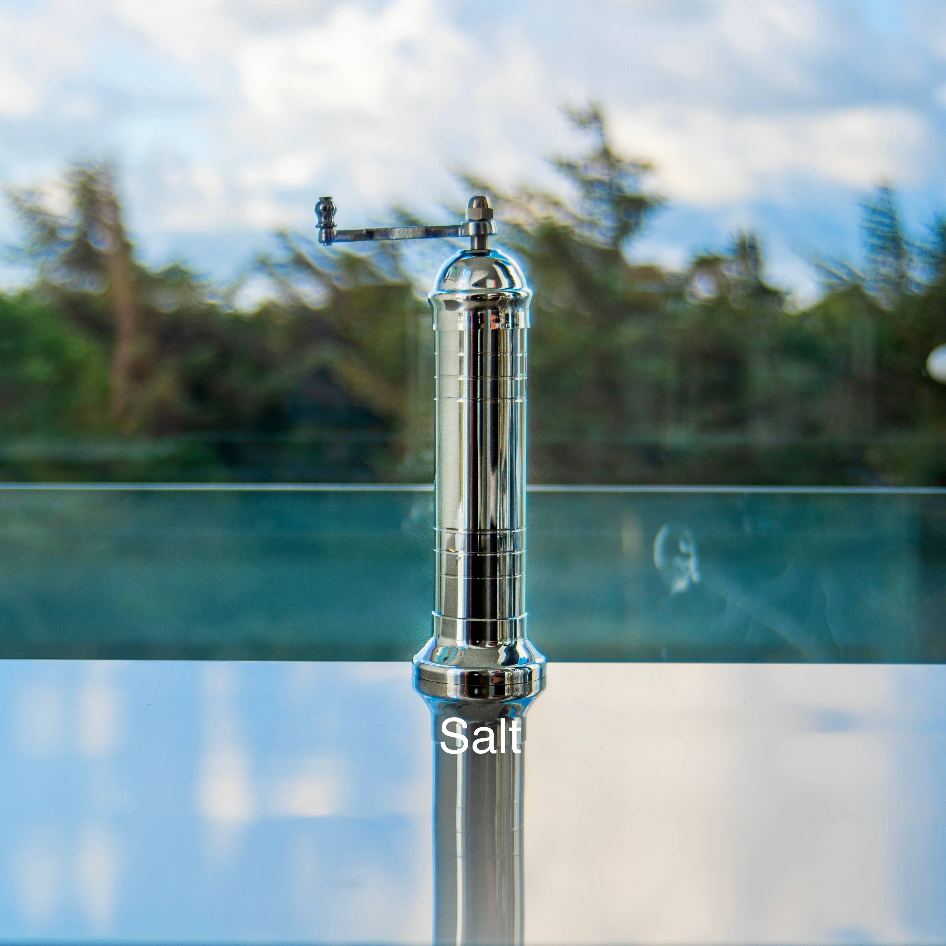 The Original Chrome Mill - 8" Salt Grinder