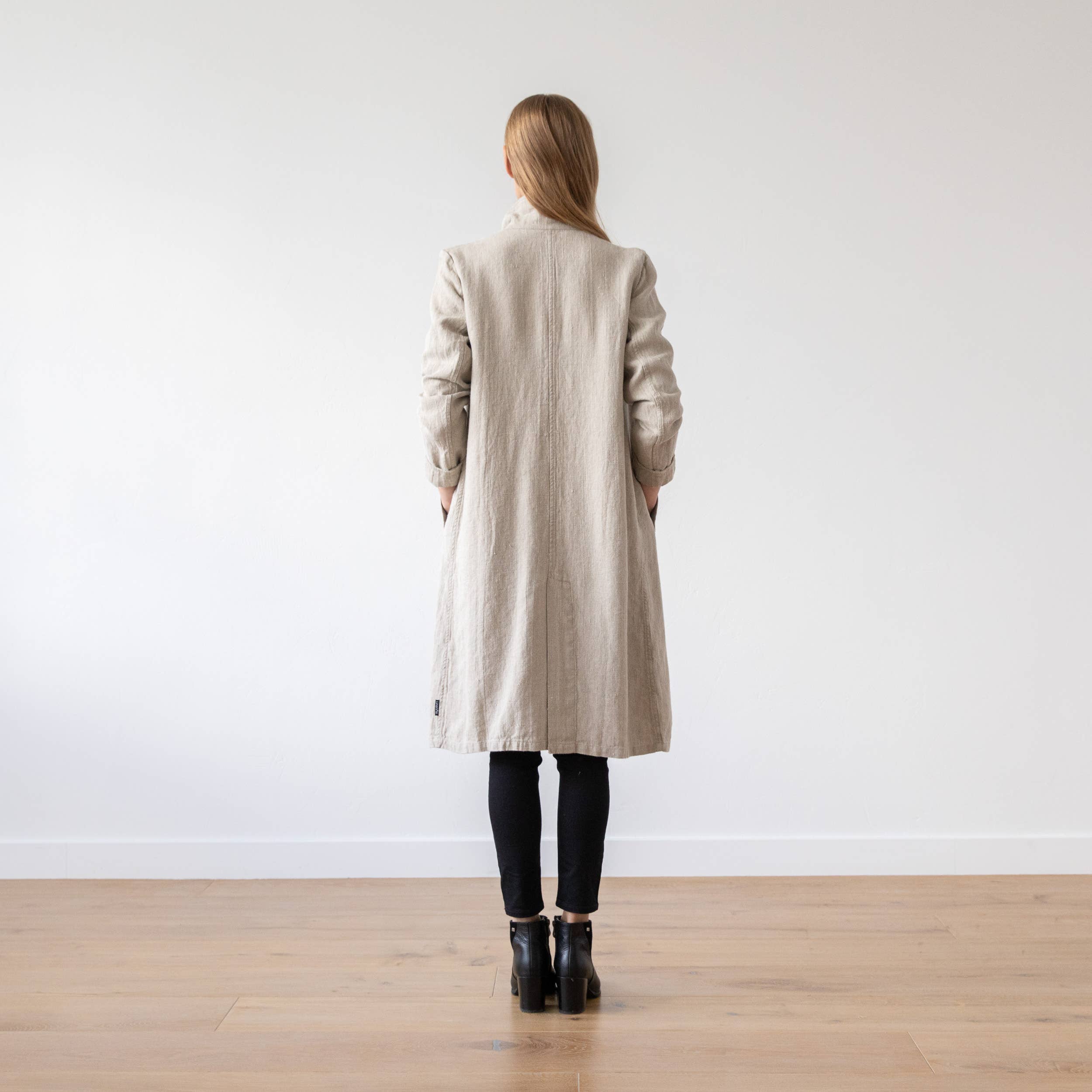 Long Natural Linen Jacket