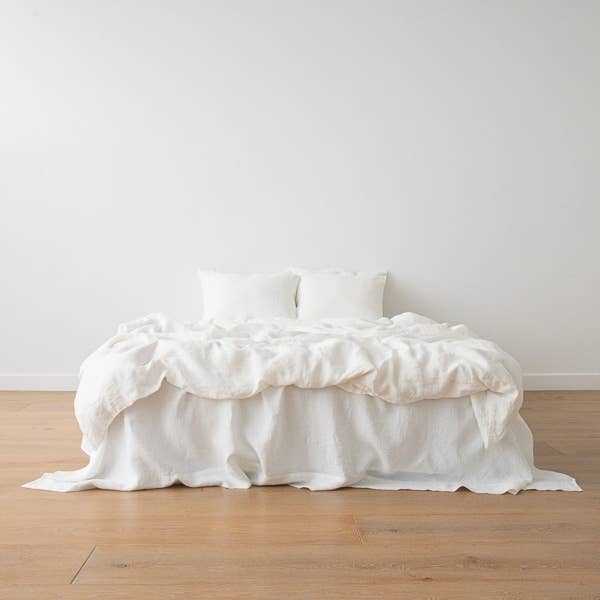 European Linen Pillow Case: Off White (King)