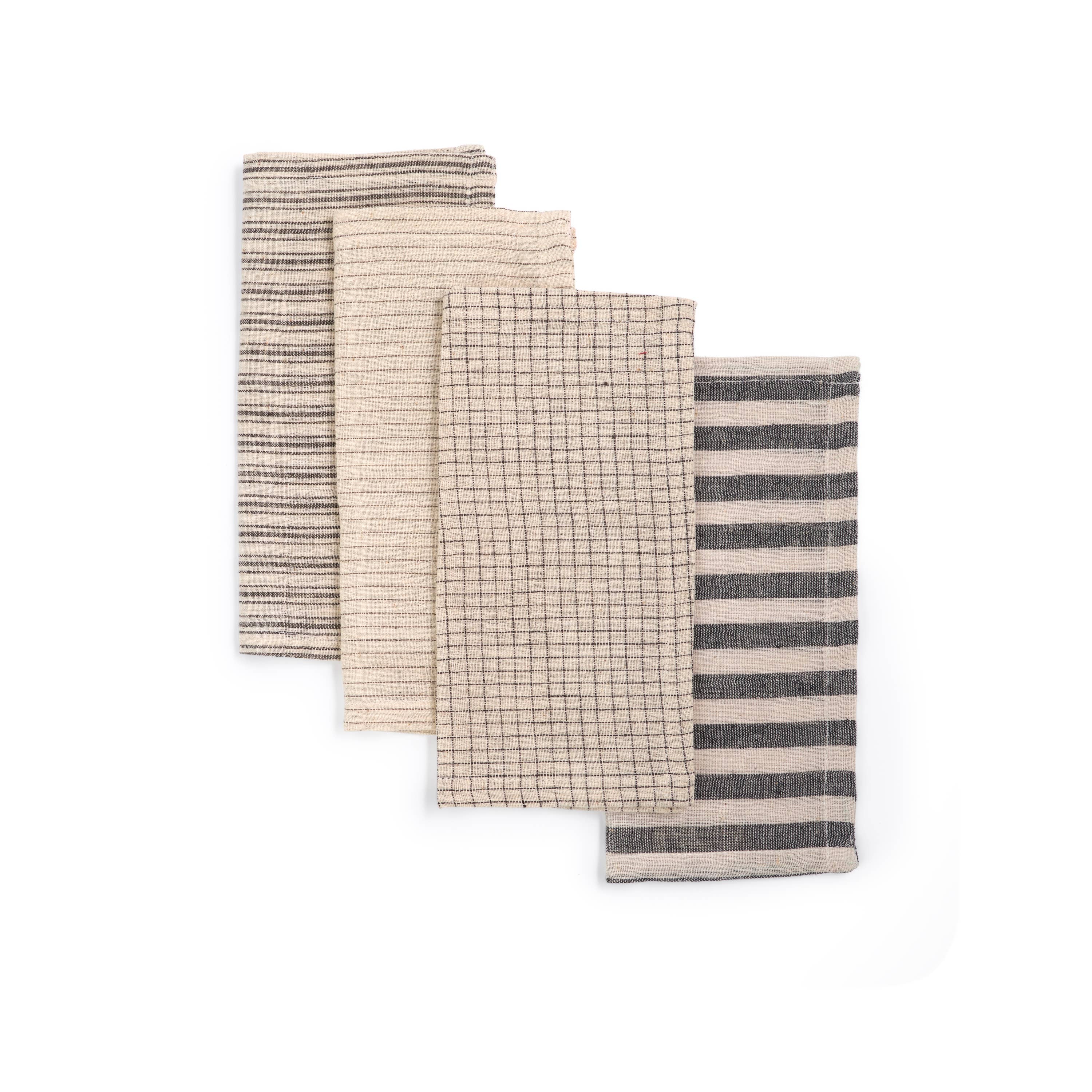 Organic Cotton Cocktail Napkins: Set of 4
