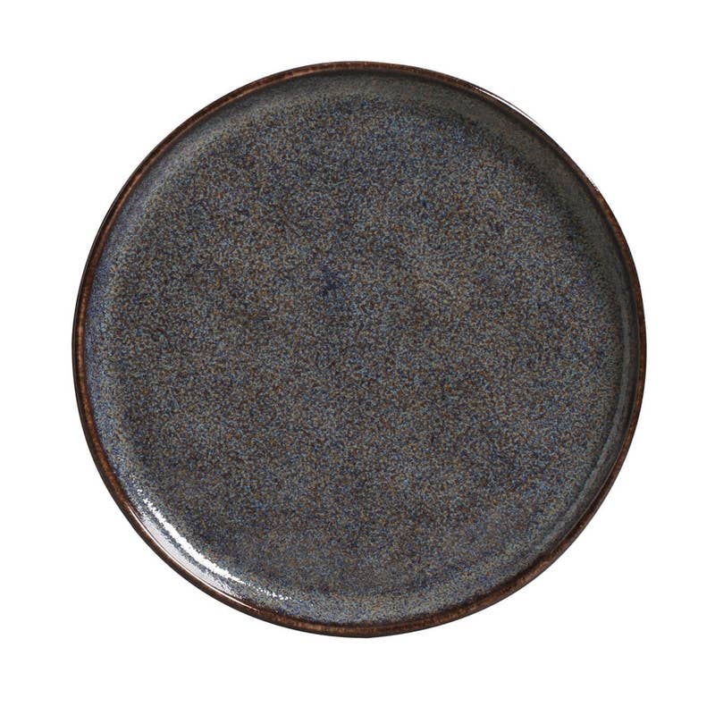 Stoneware Dessert Plate: Titanium
