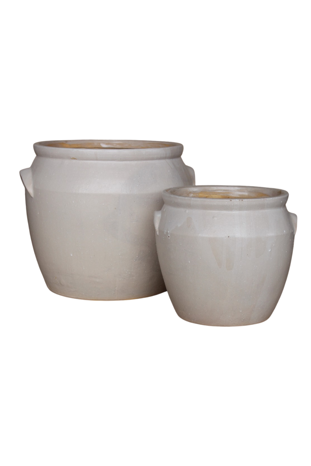 White Matte Confit Crock Pot: Small