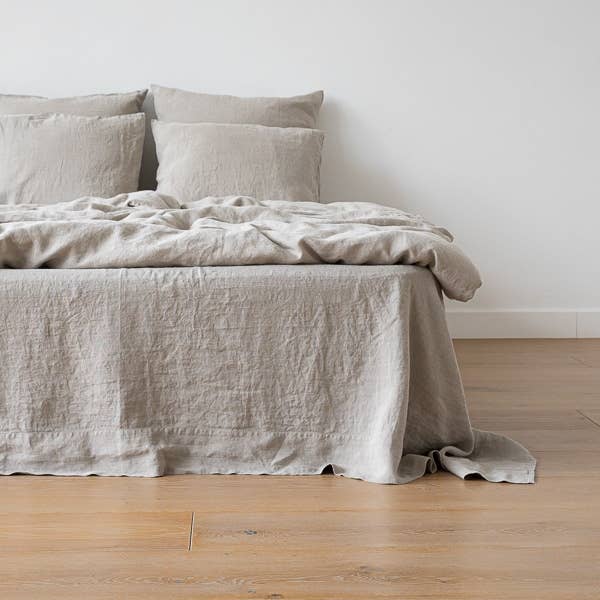 European Linen Flat Sheet: Natural (King)