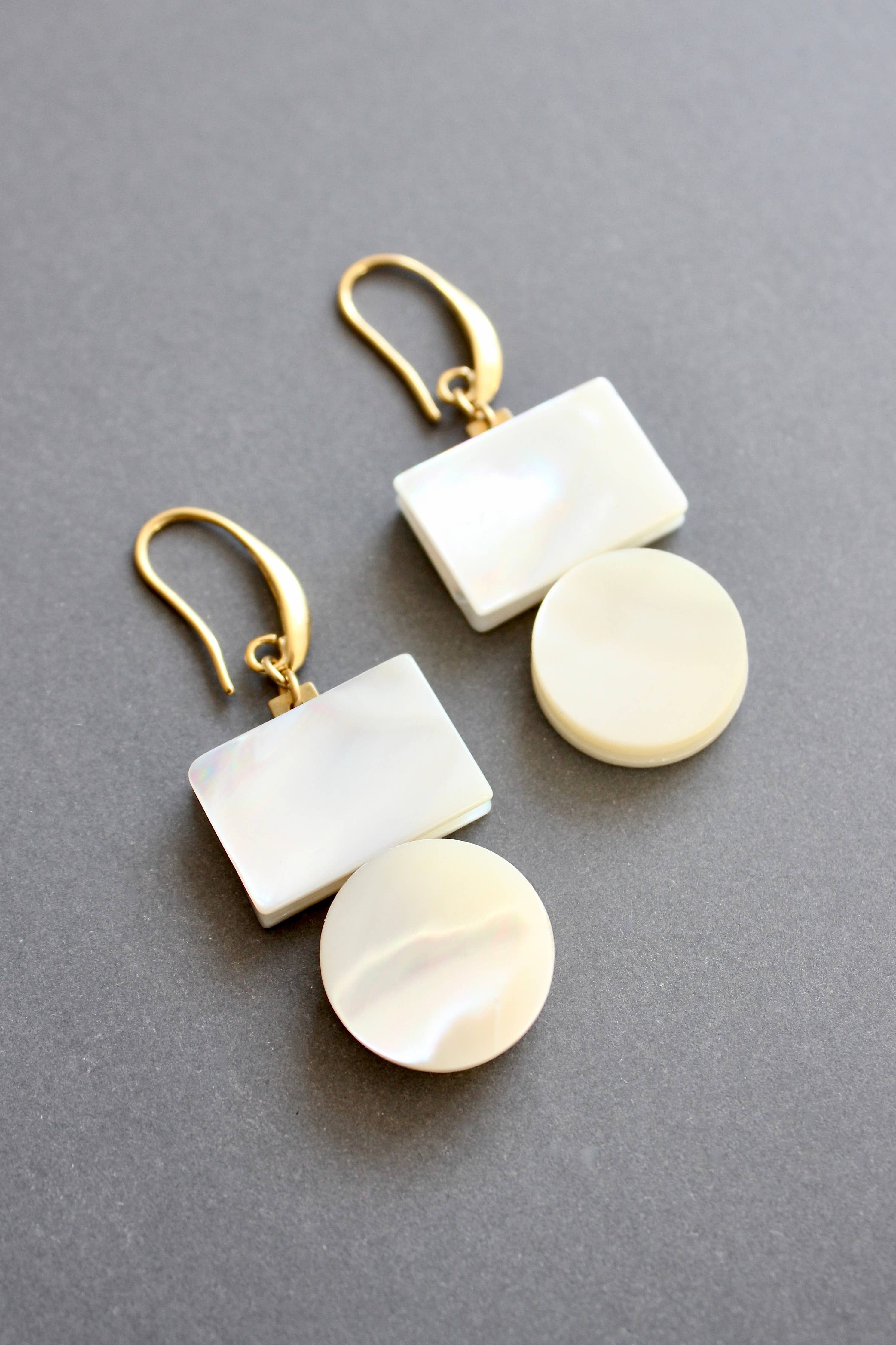 Mother of Pearl Drop Earrings