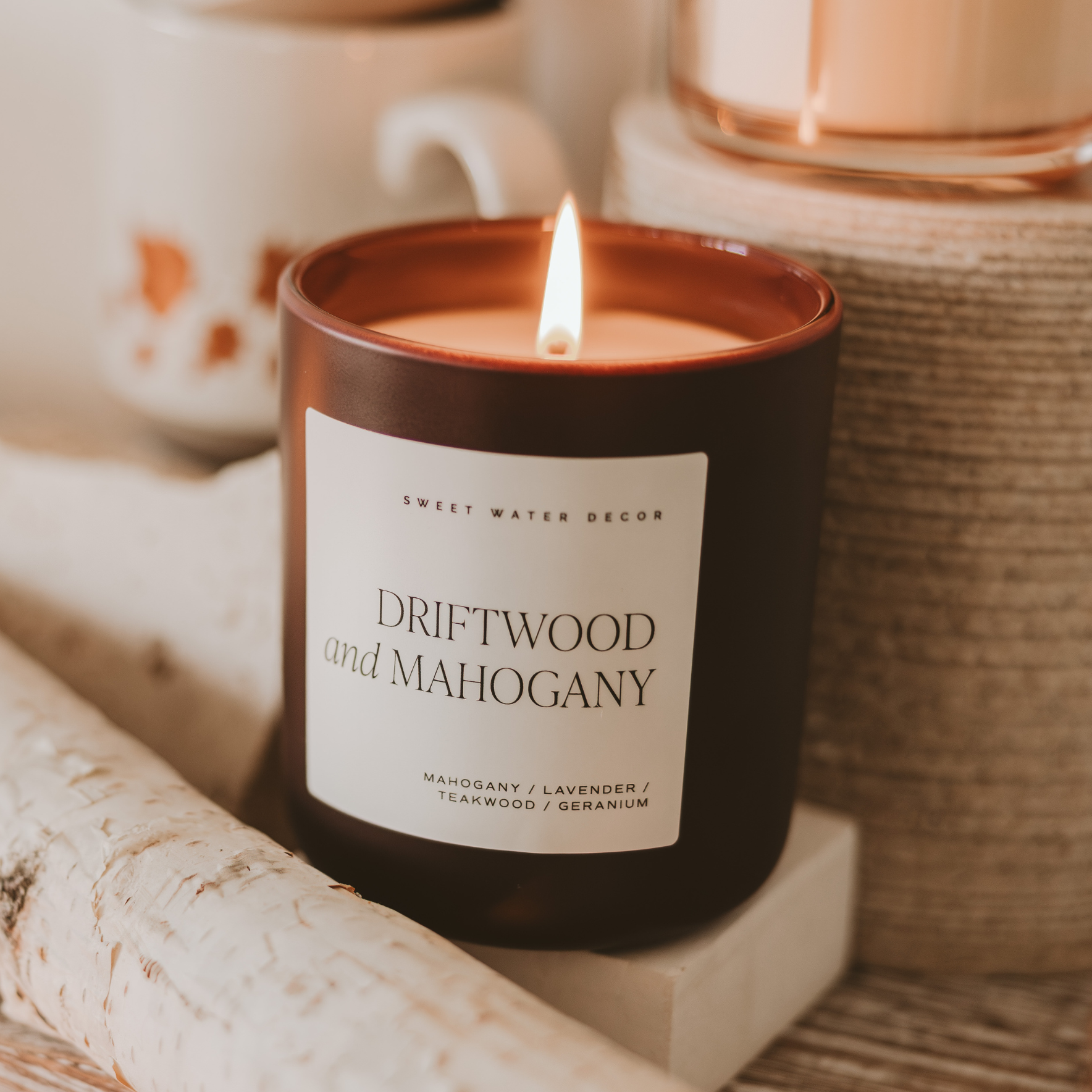 Driftwood & Mahogany 15 oz Candle