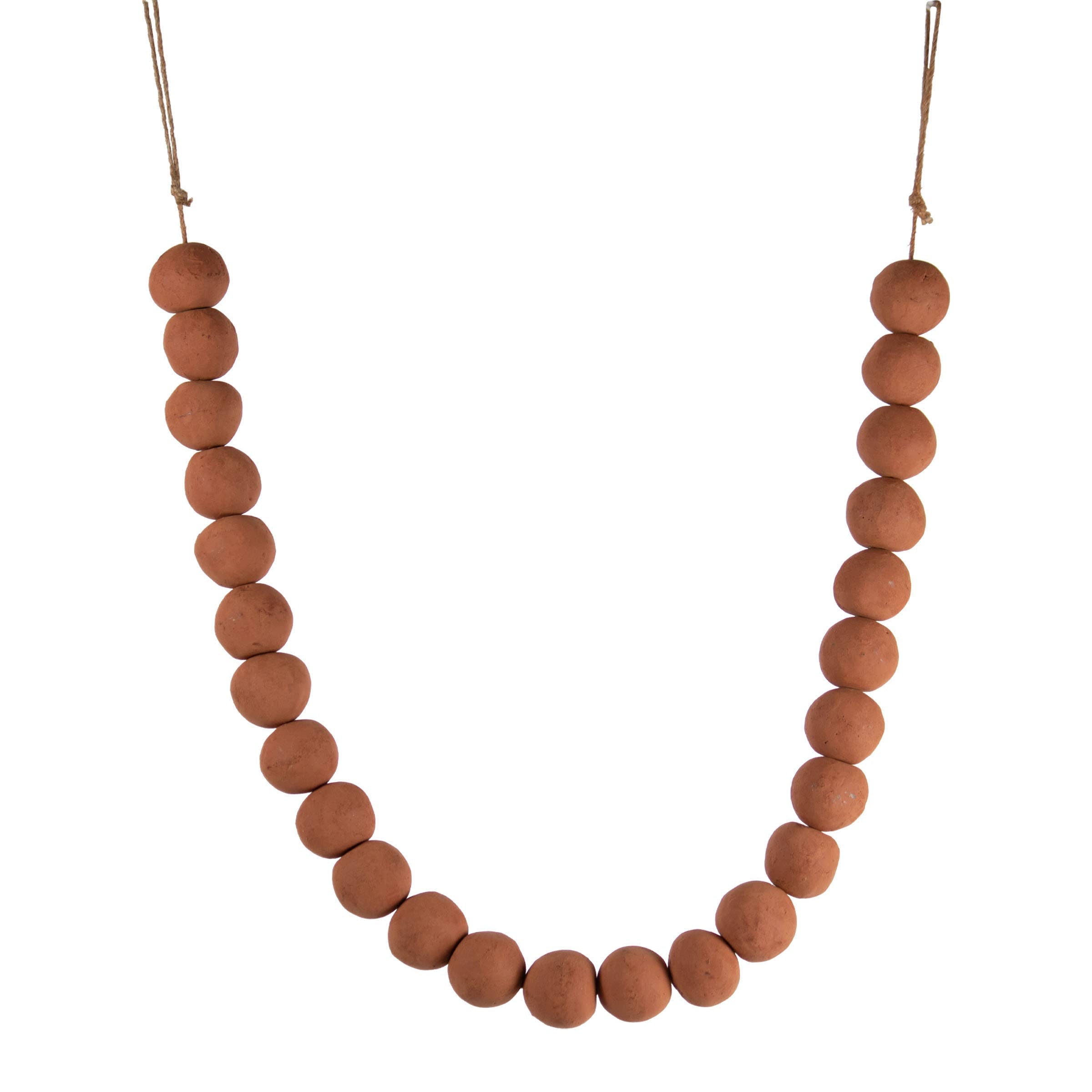 Terracotta & Jute Farmhouse Bead Garland