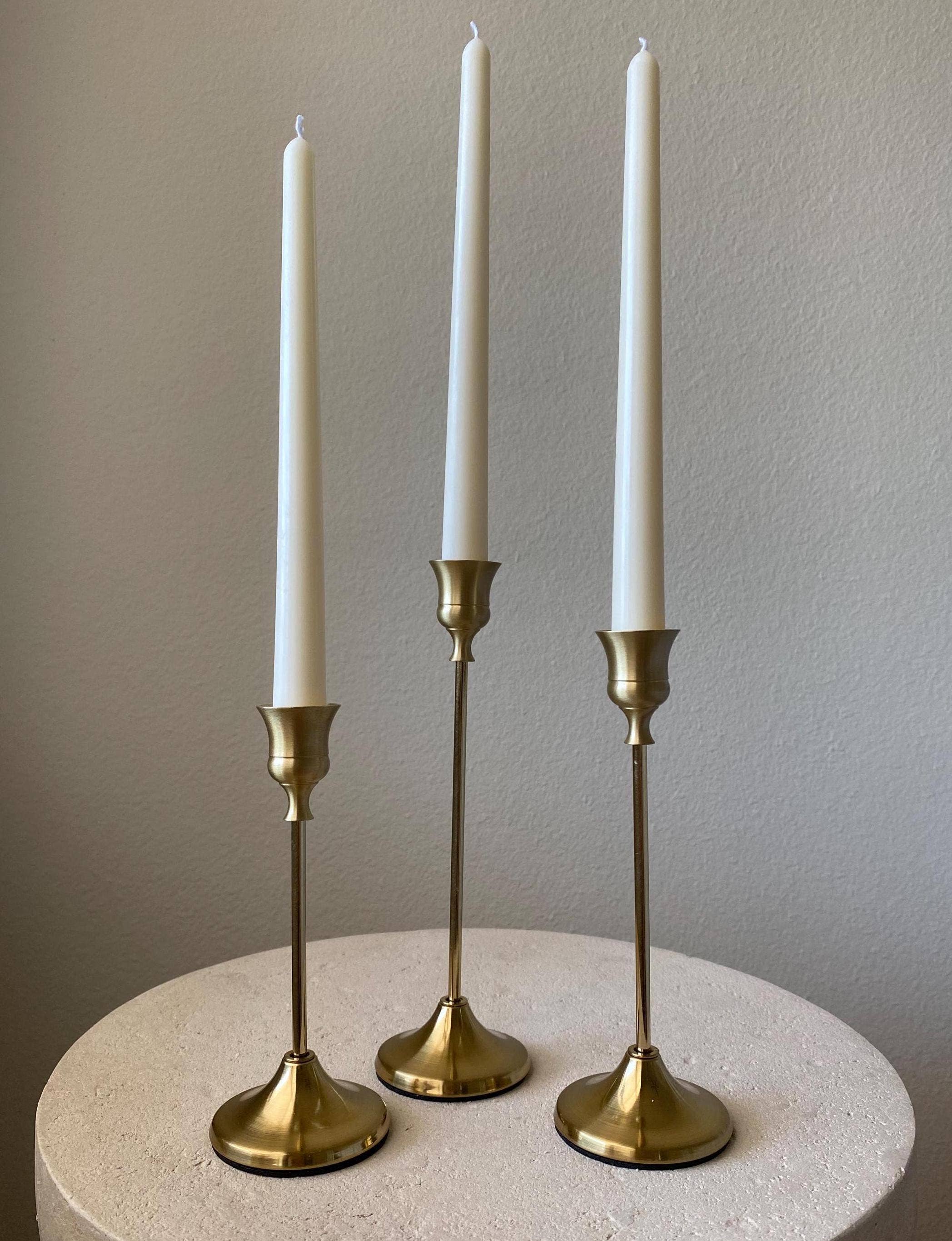 Smooth Soy Taper Candles: Set of 2