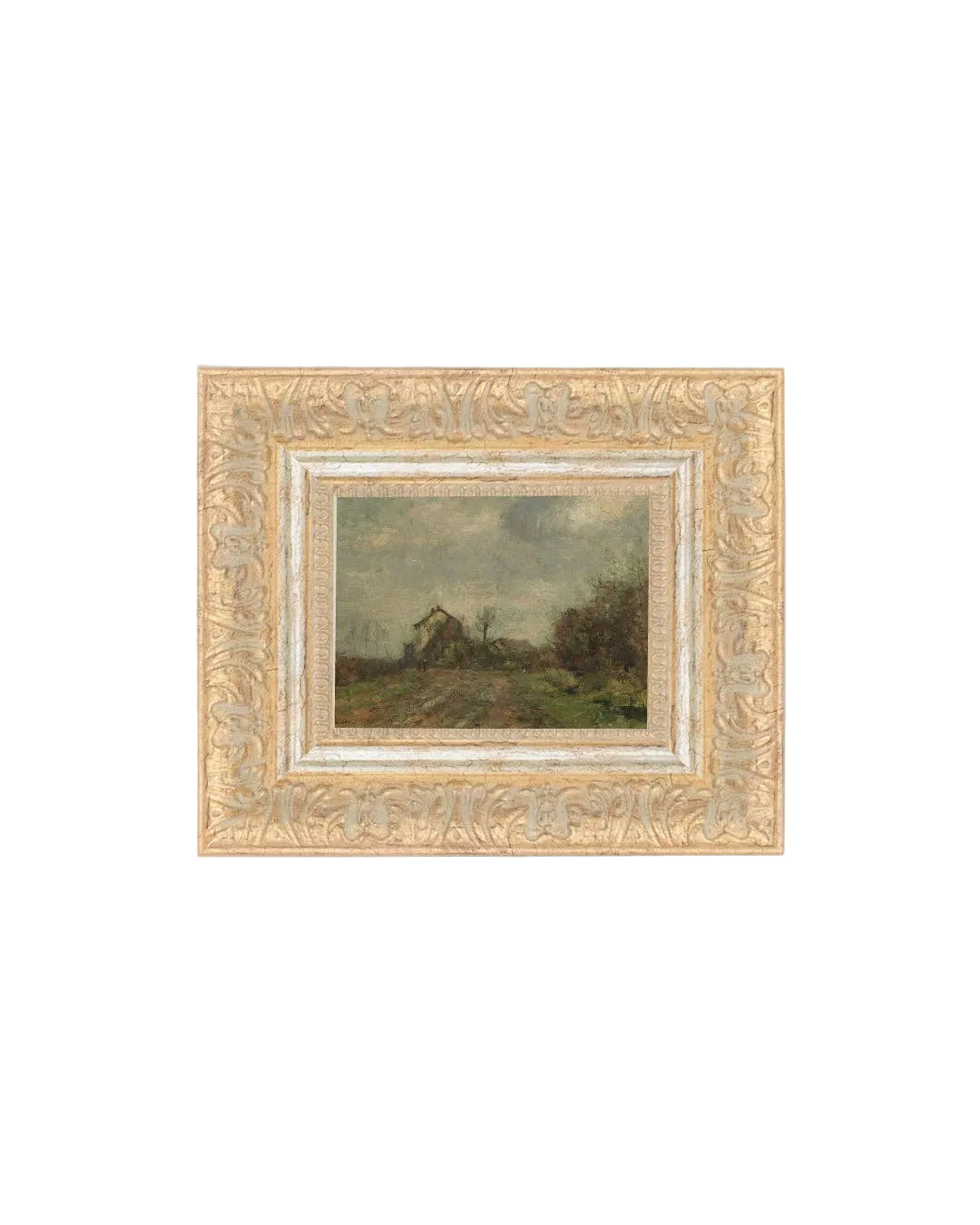 Wedeler Au Framed Antique Art: 9x7