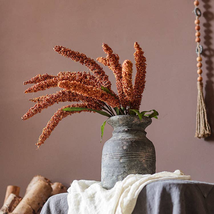 Artificial Yellow Millet Bundle: One Bunch