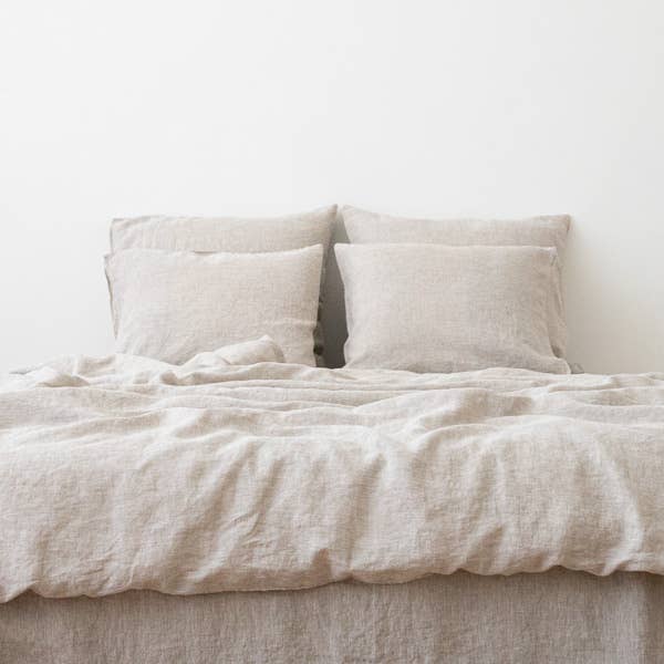 European Linen Pillow Case: Natural (King)