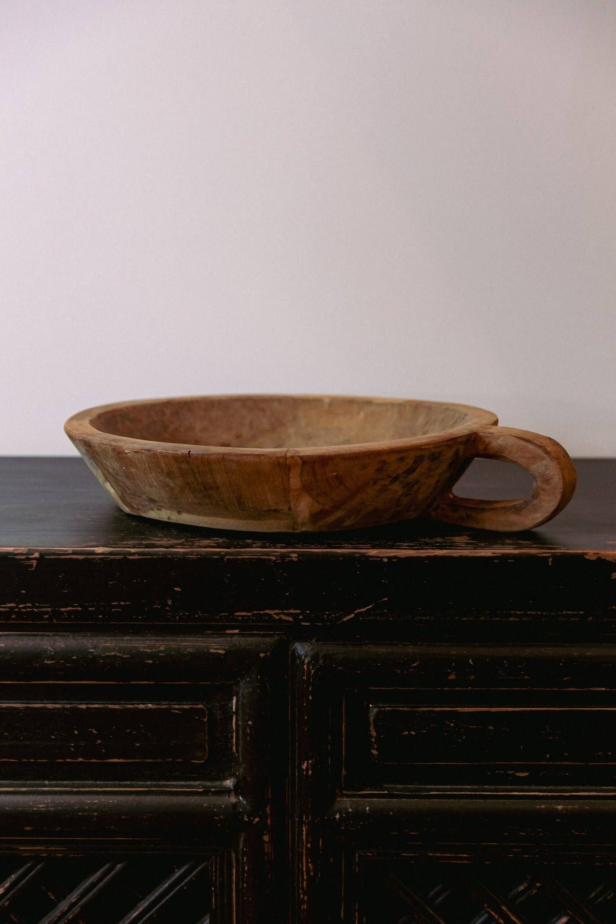 Vintage Dough Bowl with Handle