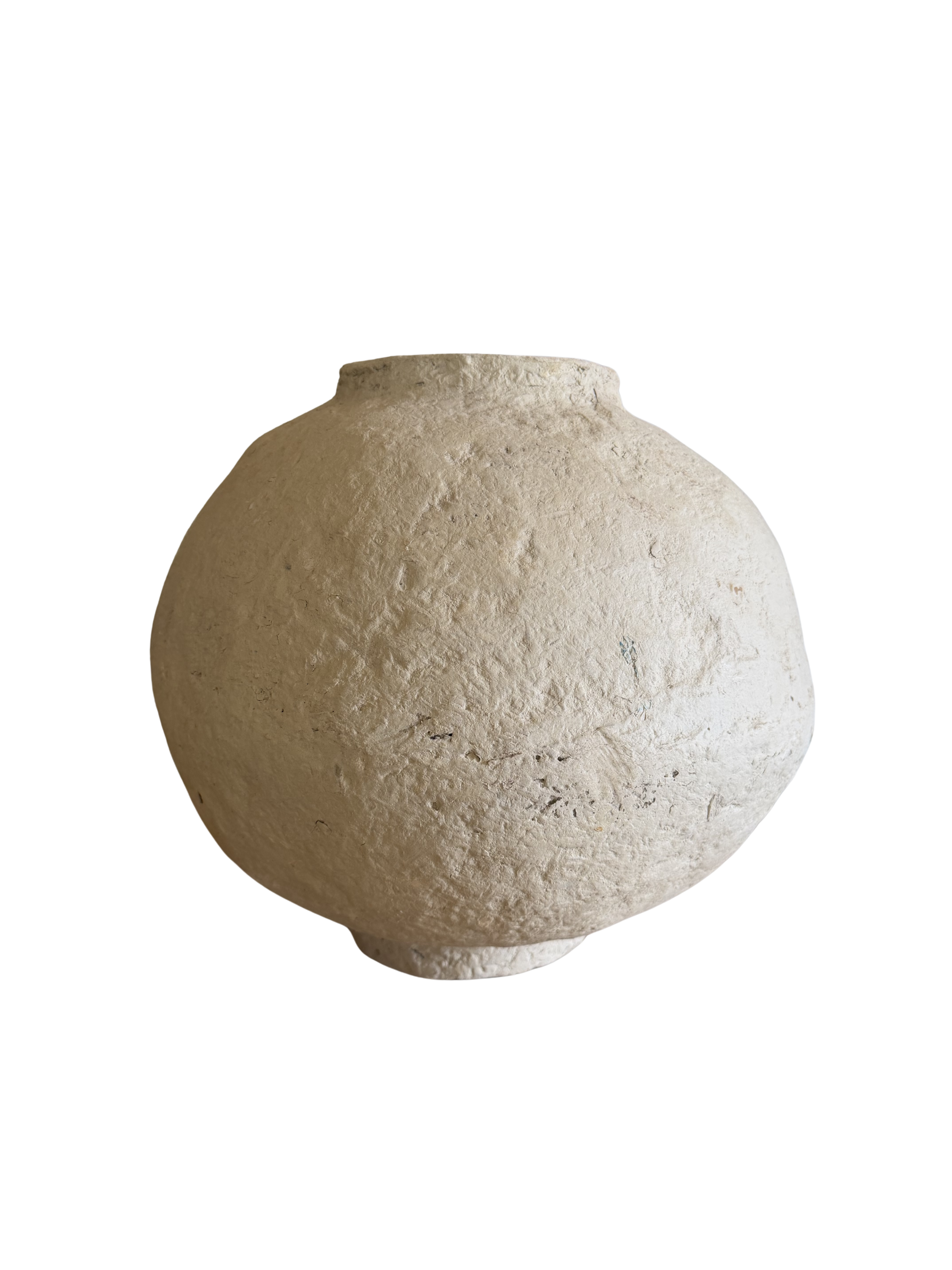 Large Paper Mache Round Vessel