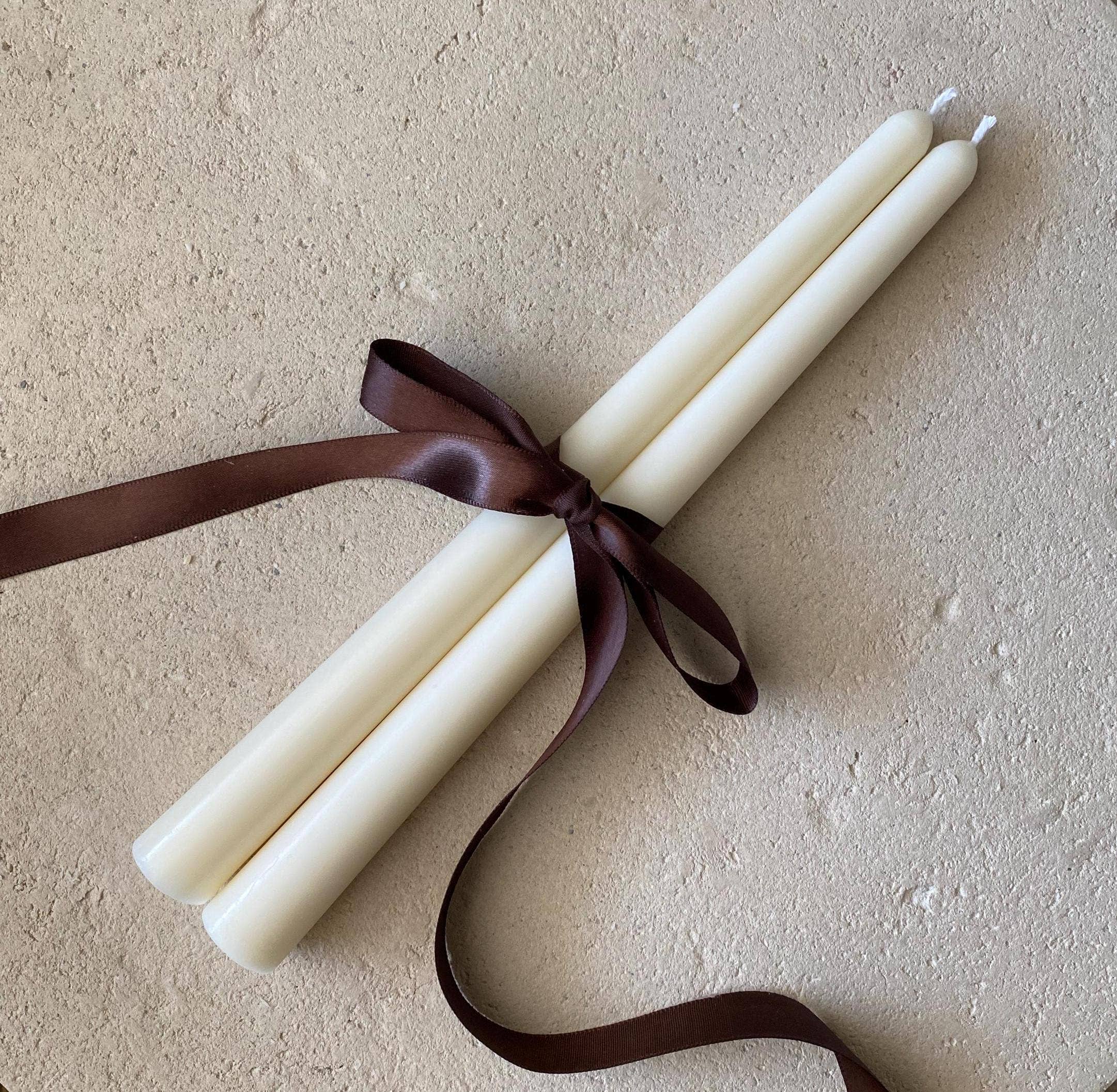 Smooth Soy Taper Candles: Set of 2
