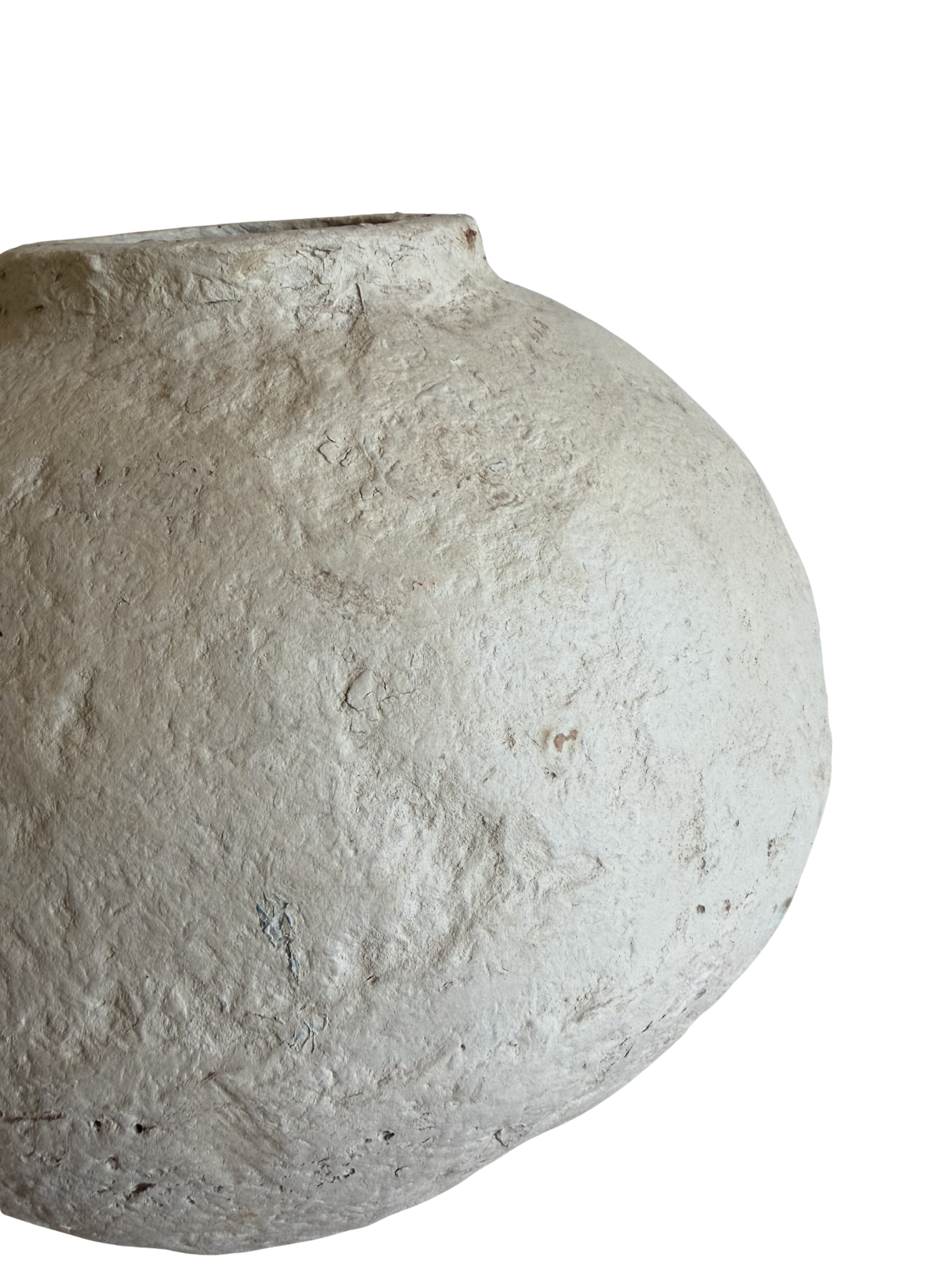 Large Paper Mache Round Vessel