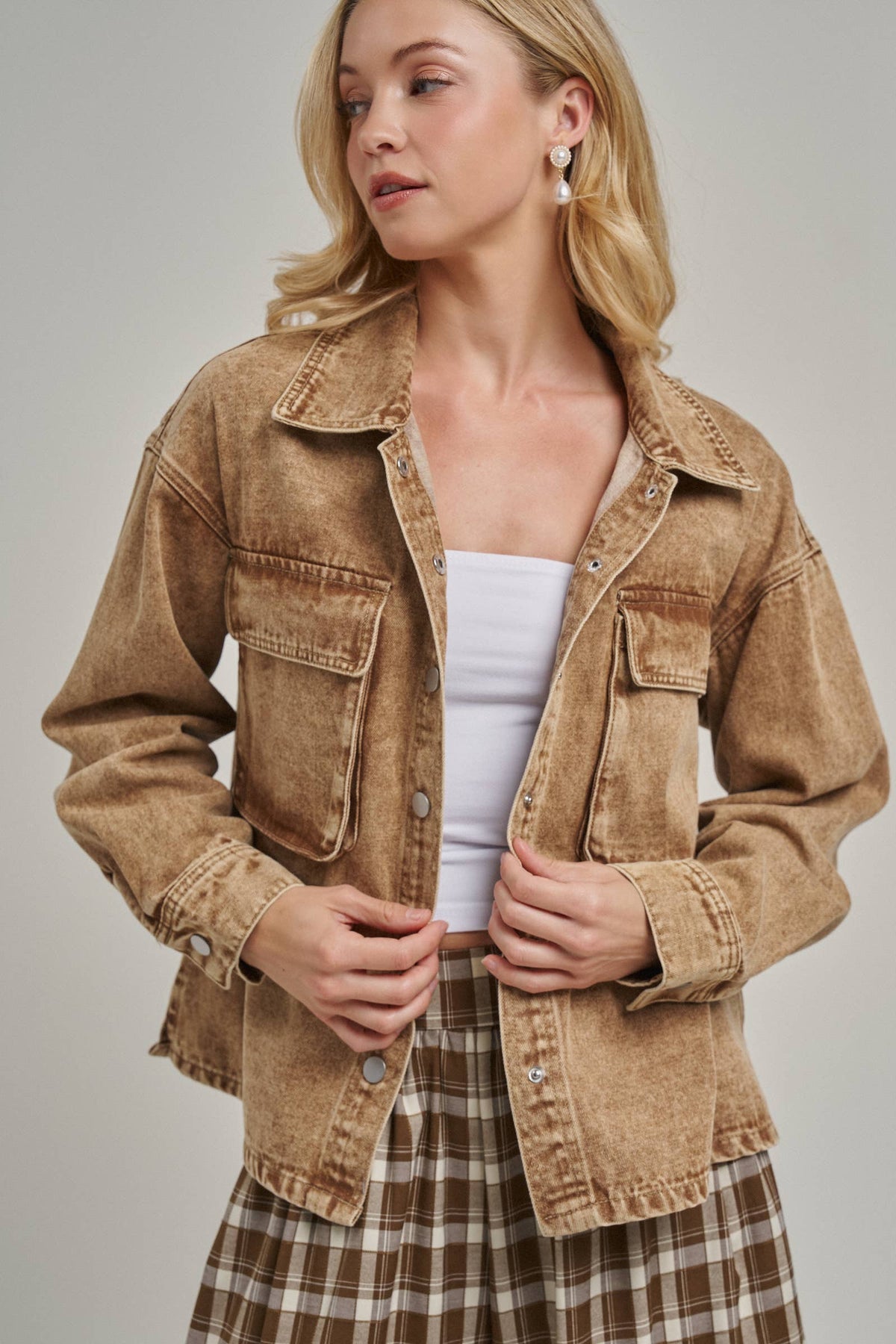 Vintage Washed Western Shacket