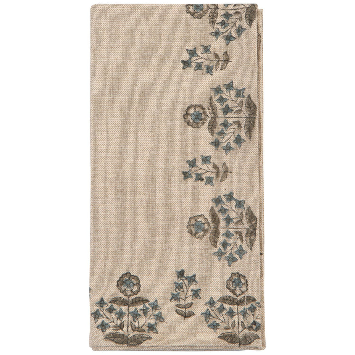 Salvia Block Print Napkins: Set of 4