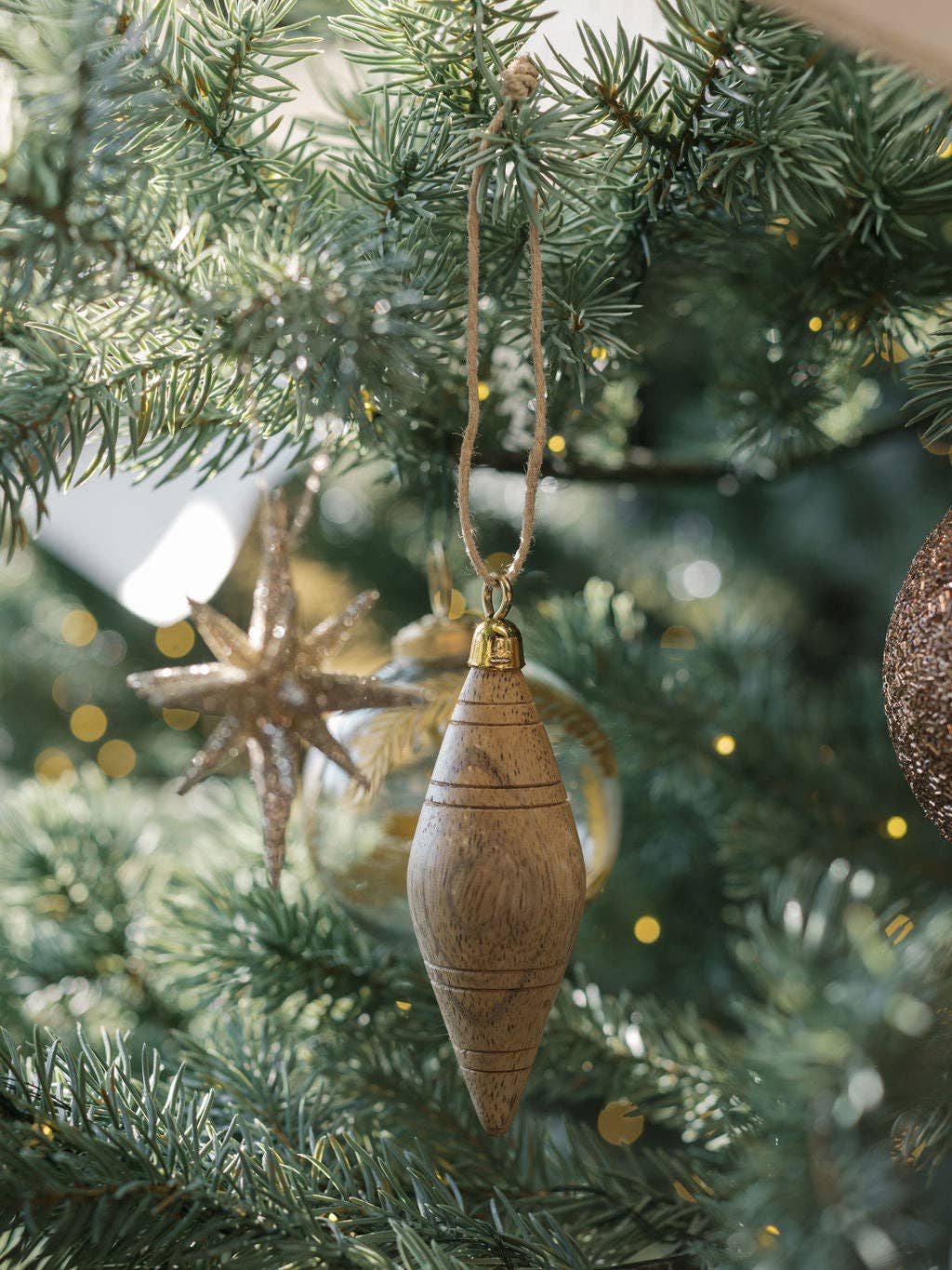 Natural Mango Wood Ornament