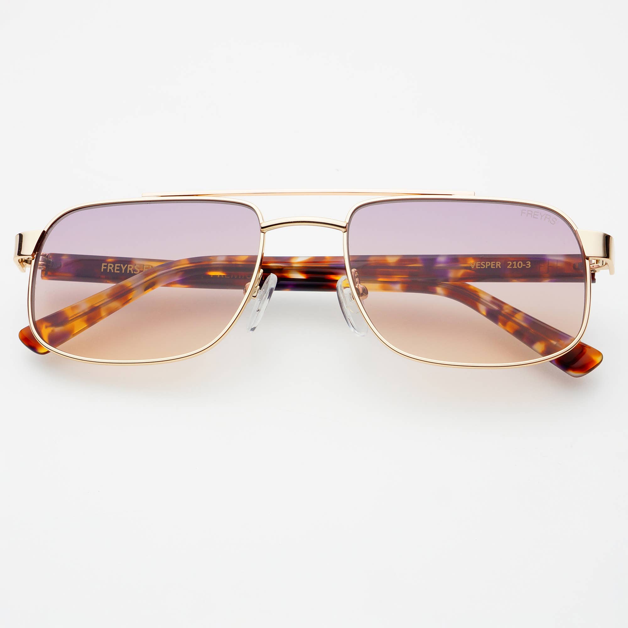 Vesper Aviator Sunglasses: Gold / Sunset