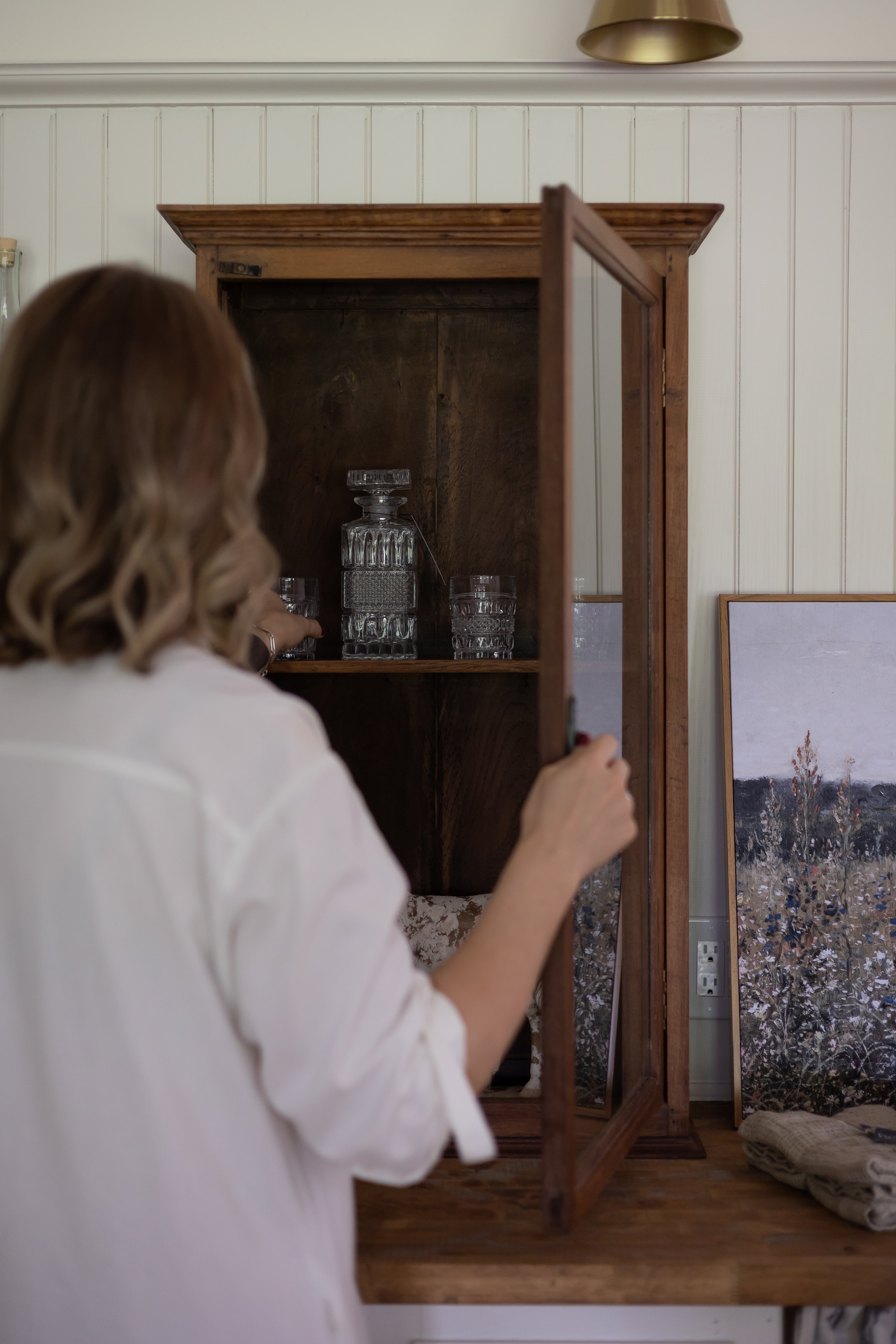 Noah Antique Wall Cabinet
