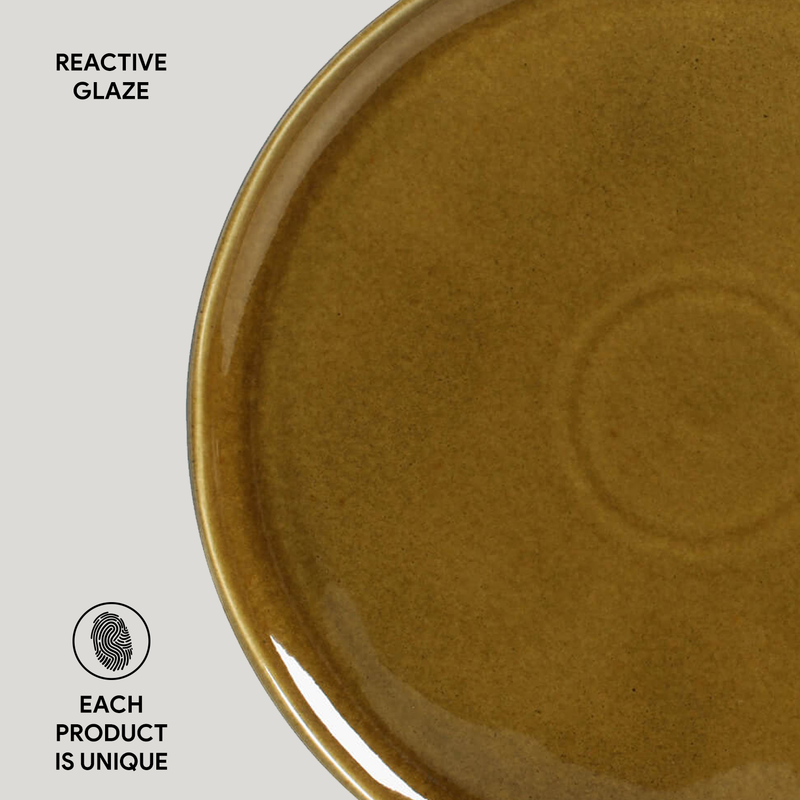 Stoneware Dinner Plate: Amber