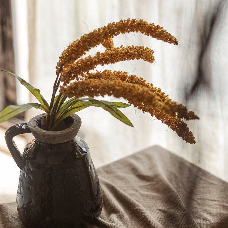 Artificial Yellow Millet Bundle: One Bunch