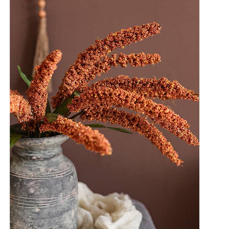 Artificial Yellow Millet Bundle: One Bunch