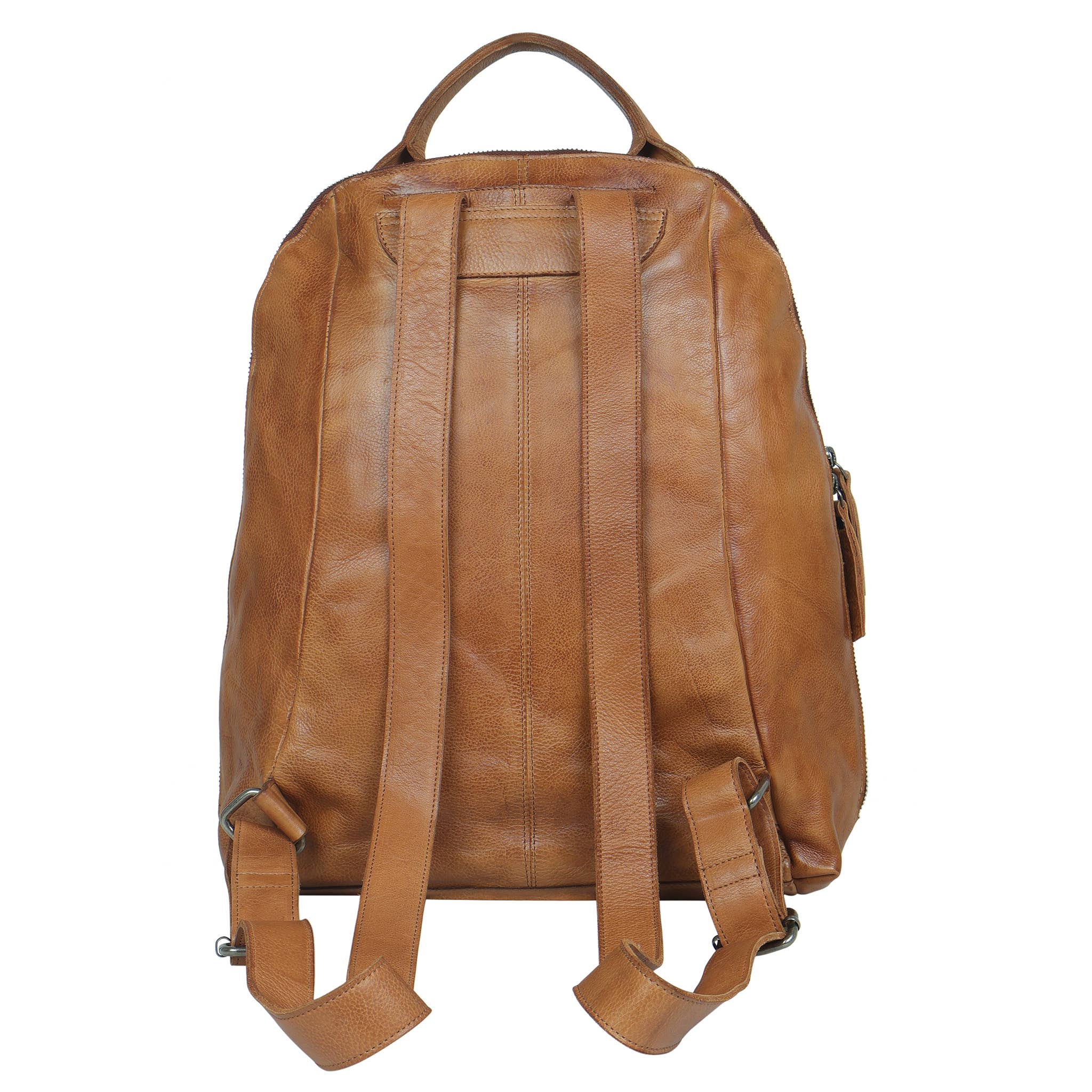 Moore Leather Backpack: Cognac