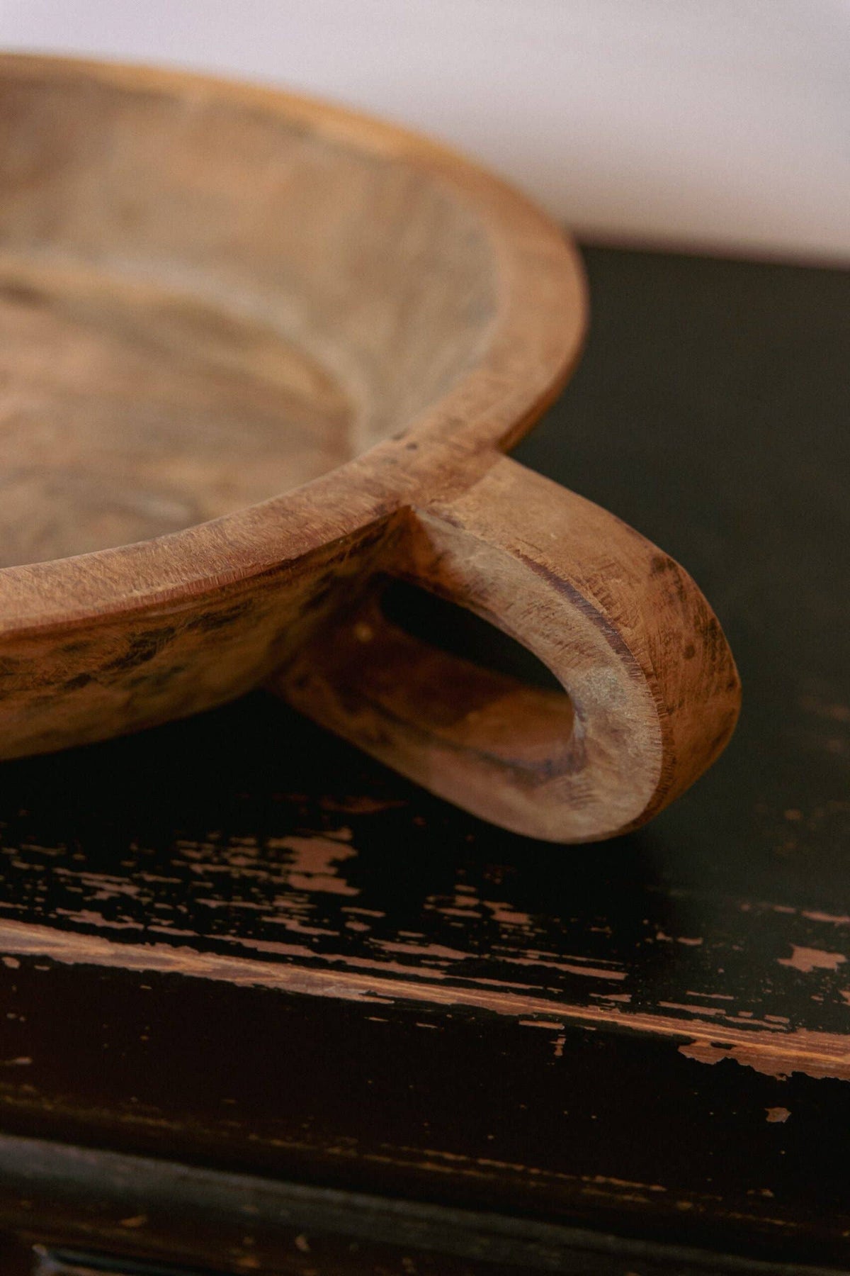 Vintage Dough Bowl with Handle