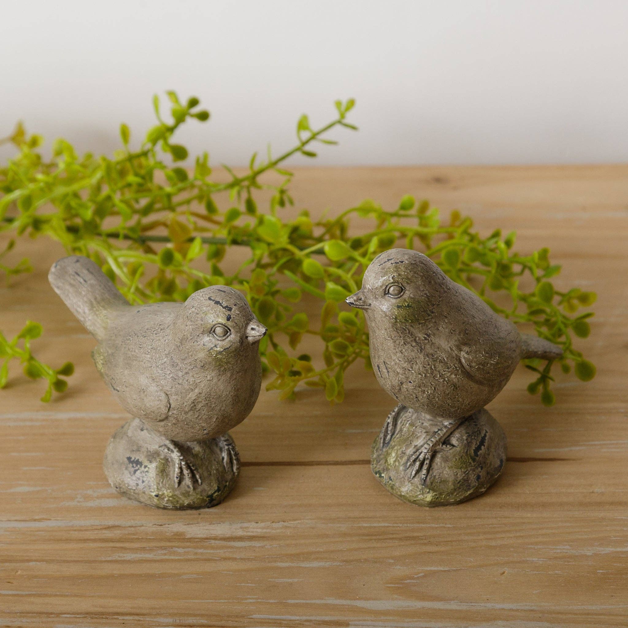 Cement Birds: Set of 2