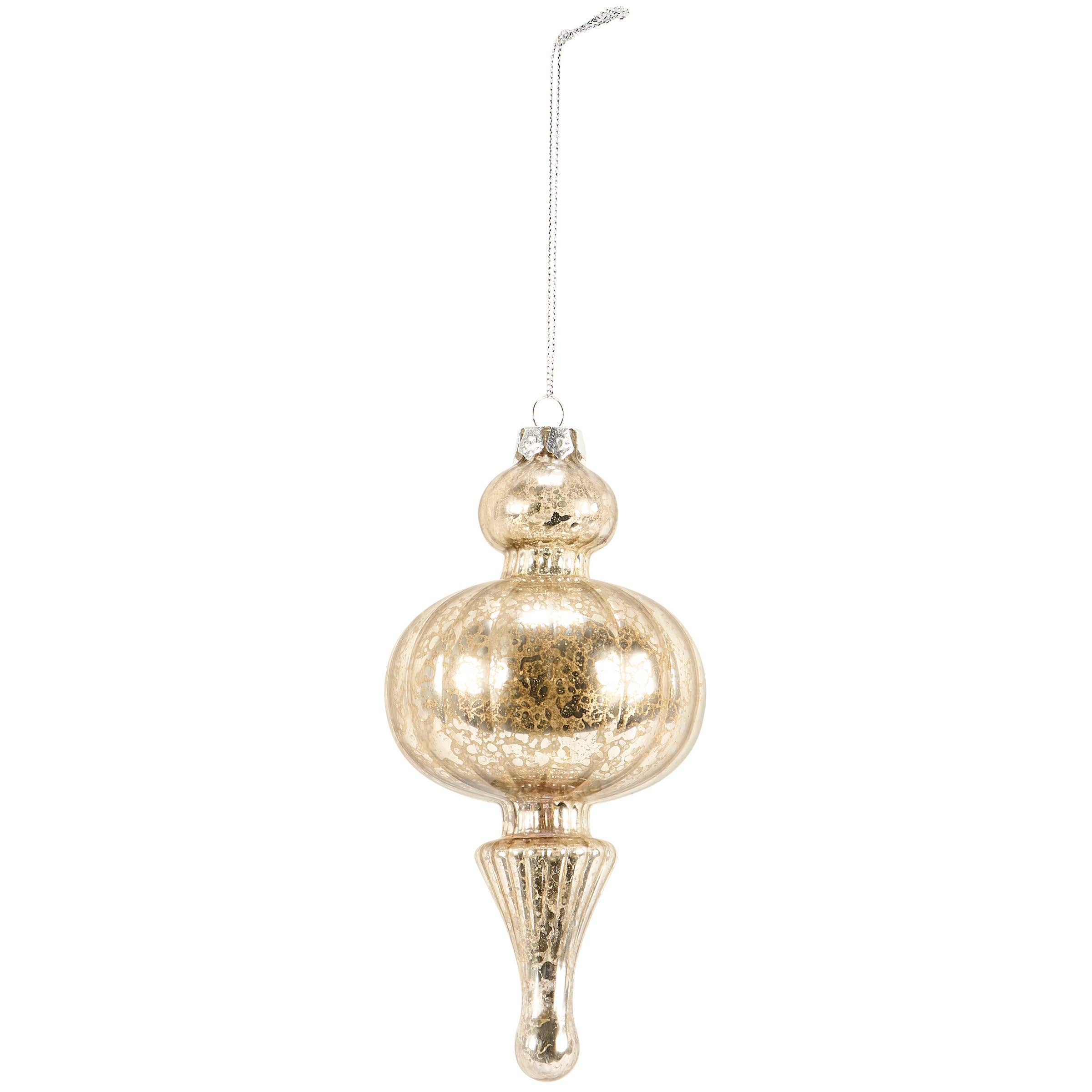 Silver Pendant Glass Ornament