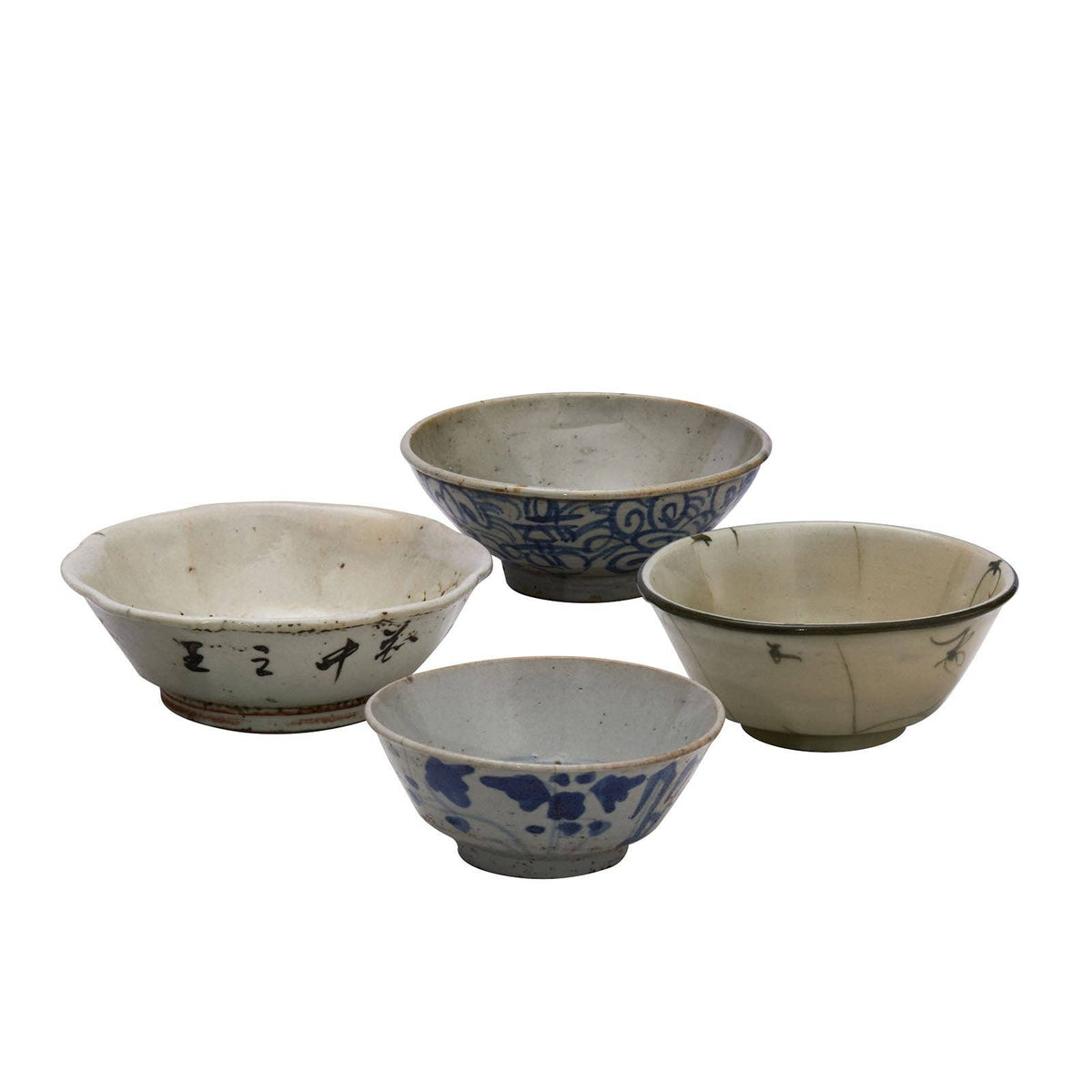 Vintage Rice Bowl: Set of 7