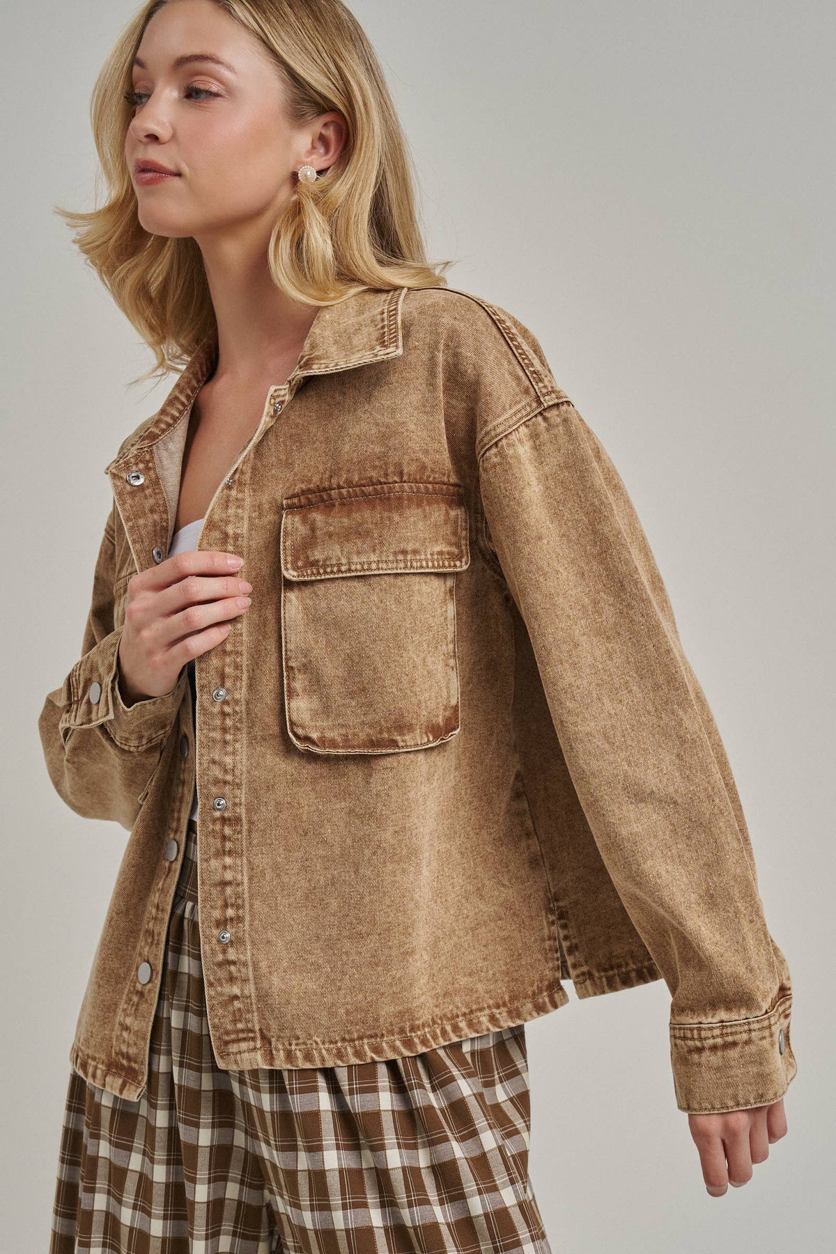 Vintage Washed Western Shacket