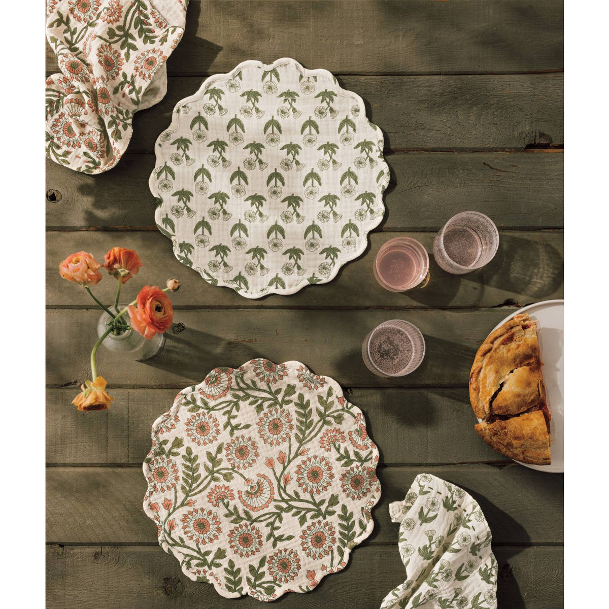 Bloom Double Weave Napkins: Set of 4