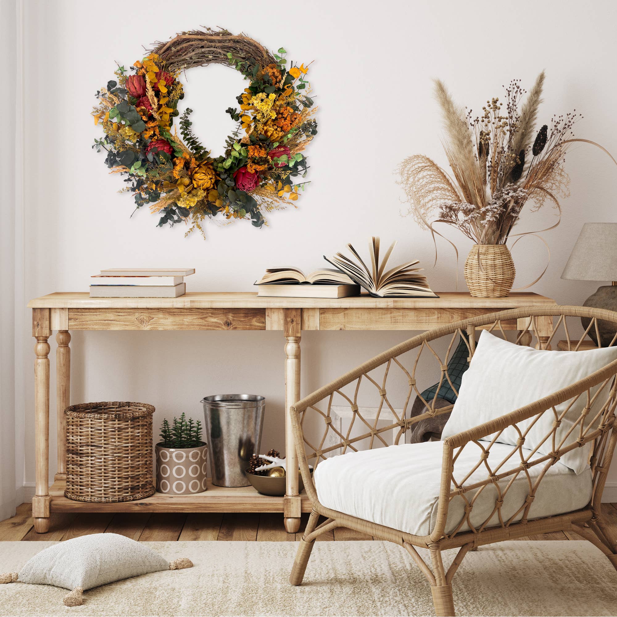 Ann Fall Floral Wreath