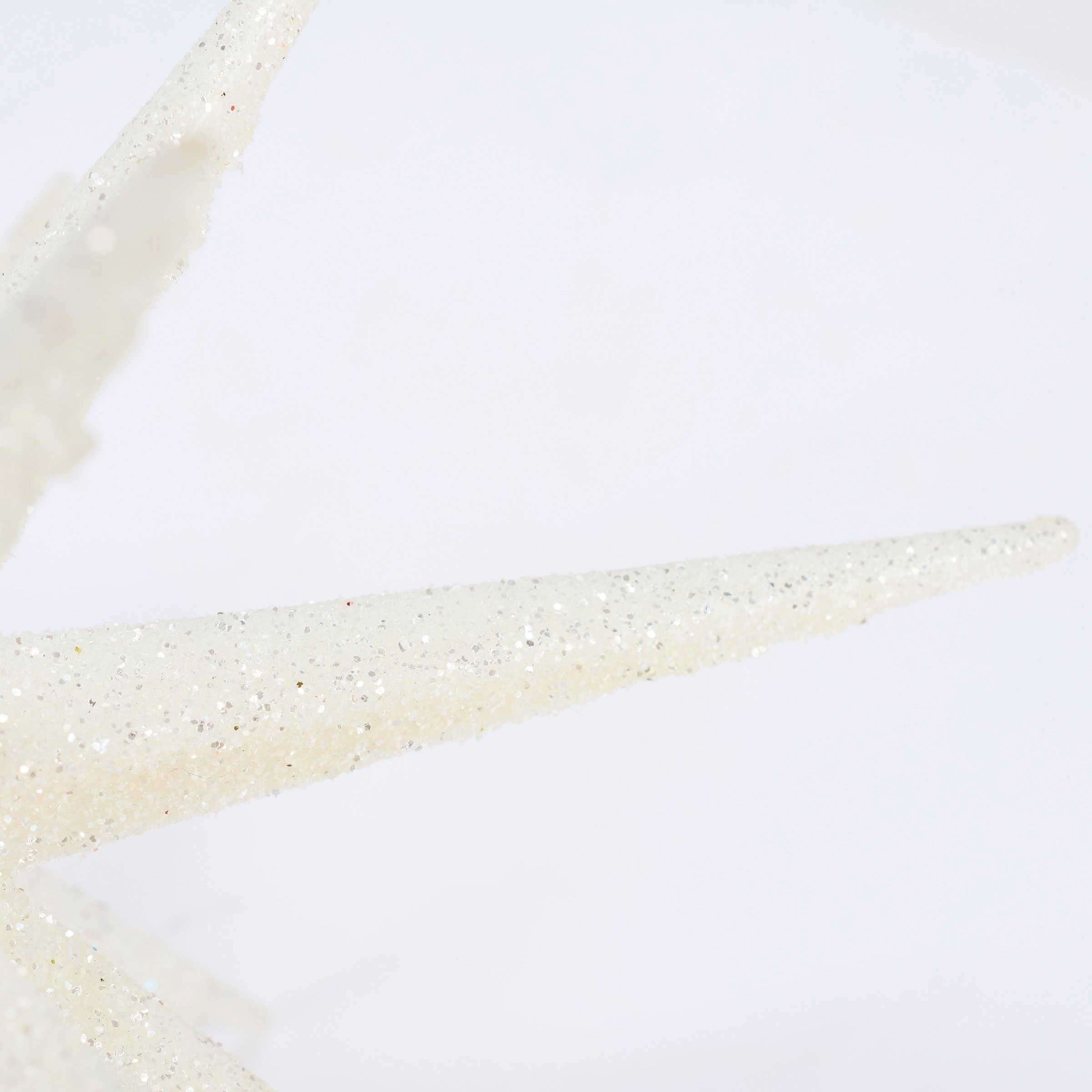 White Starburst Ornament