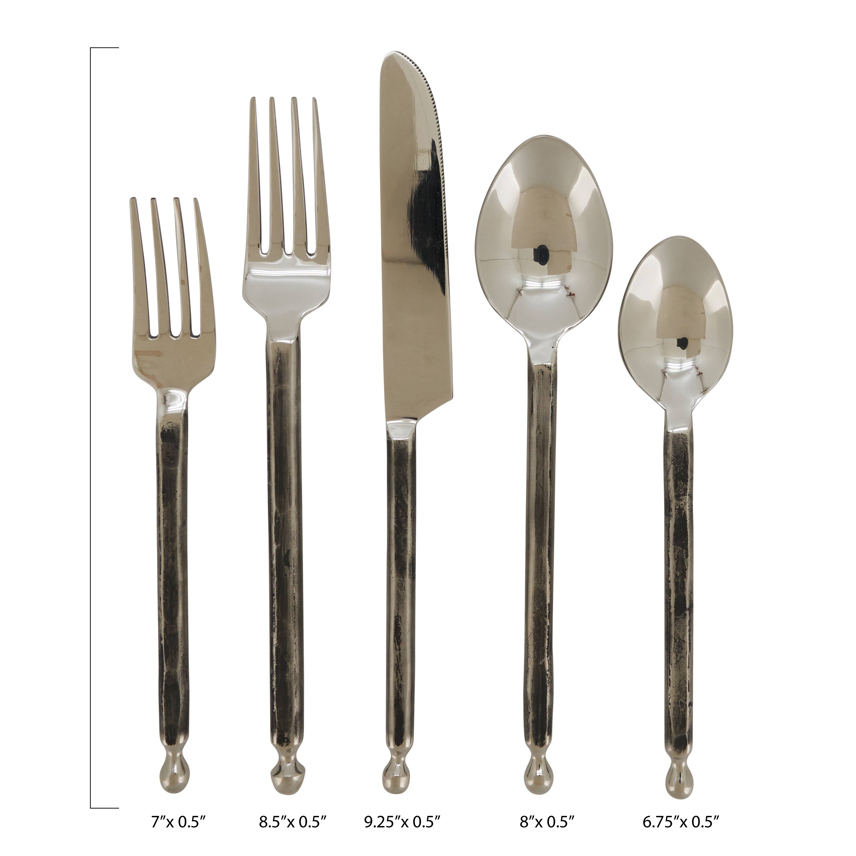 Stainless Steel Flatware: Silver