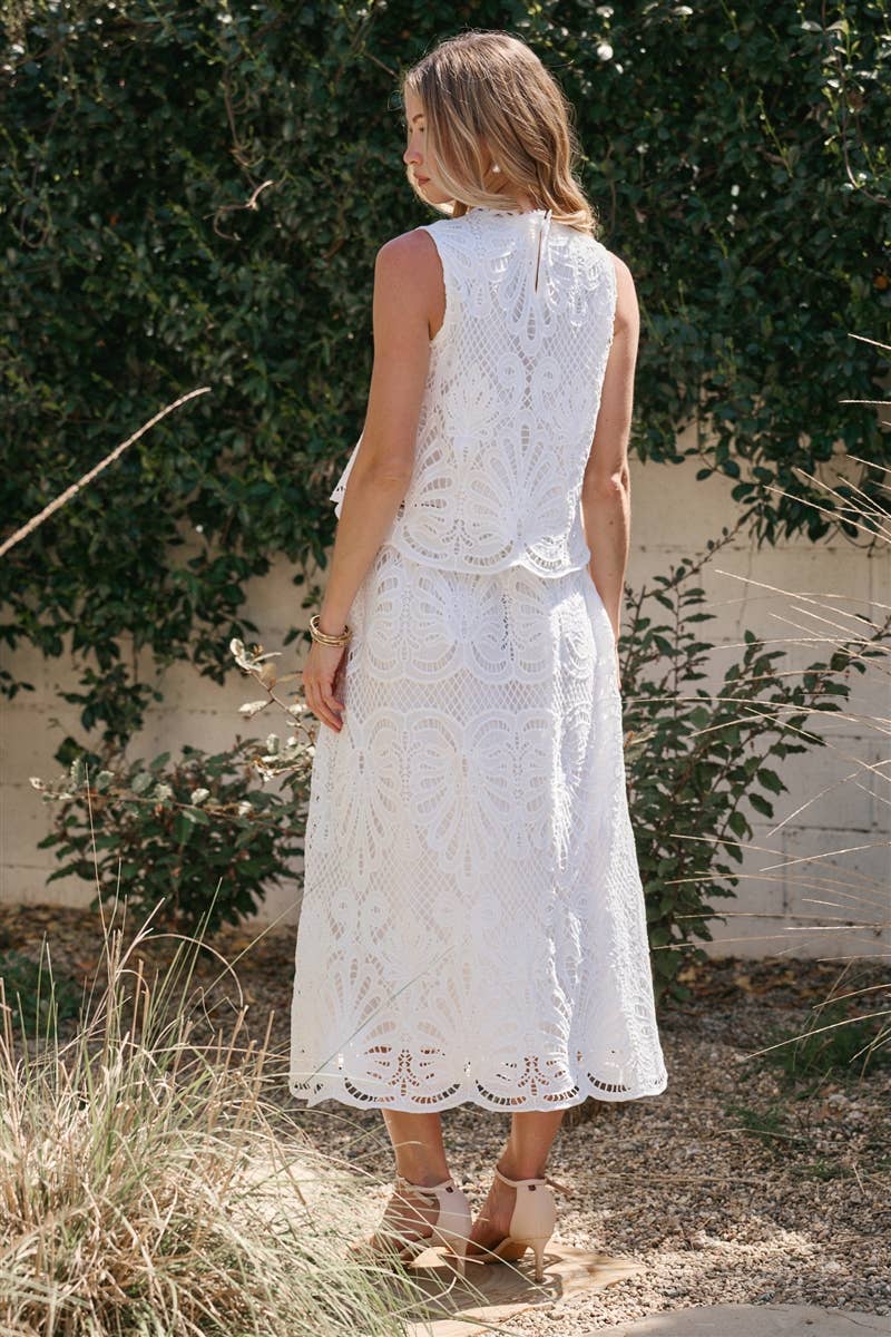 Lace Top & Skirt Set