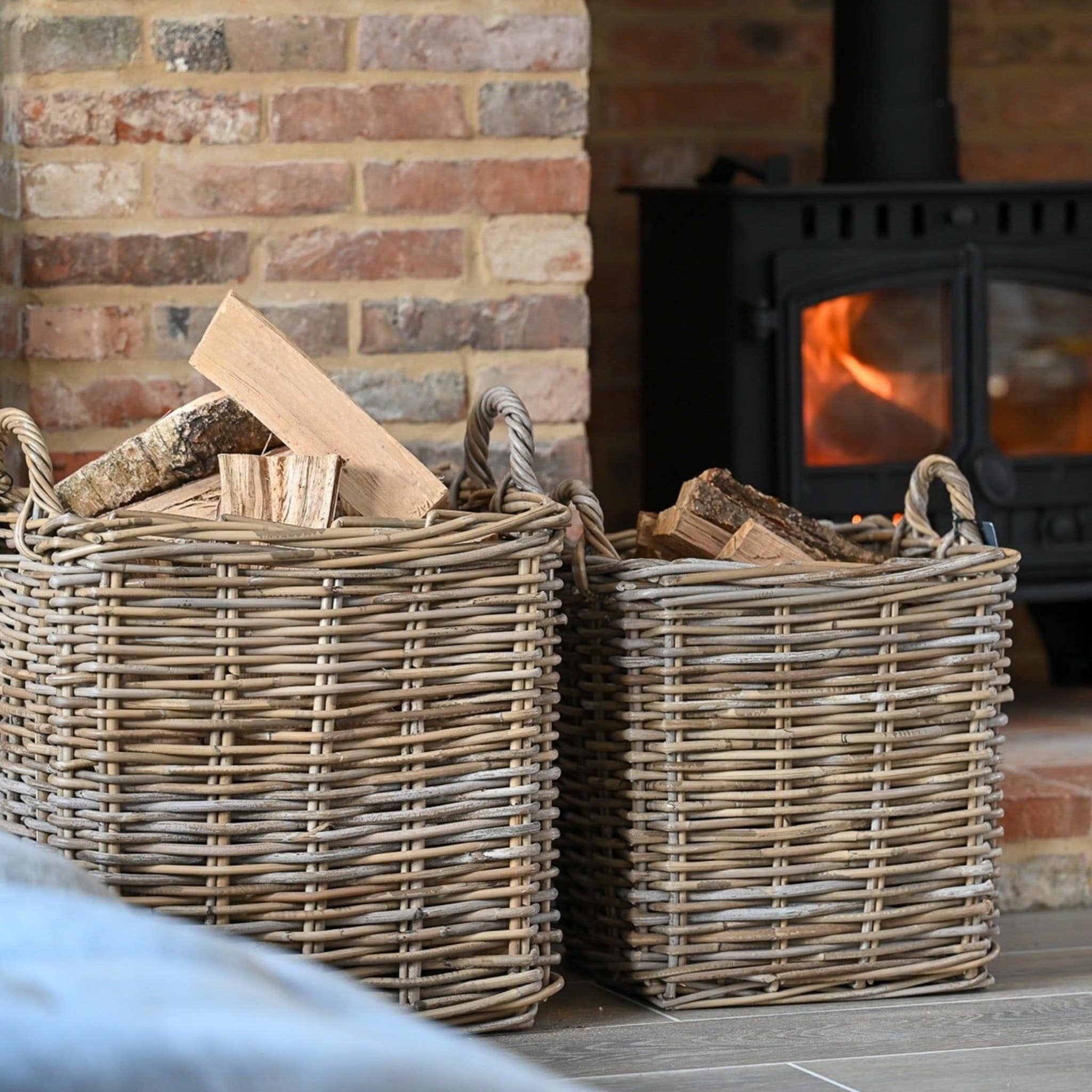 Rattan Square Kubu Basket