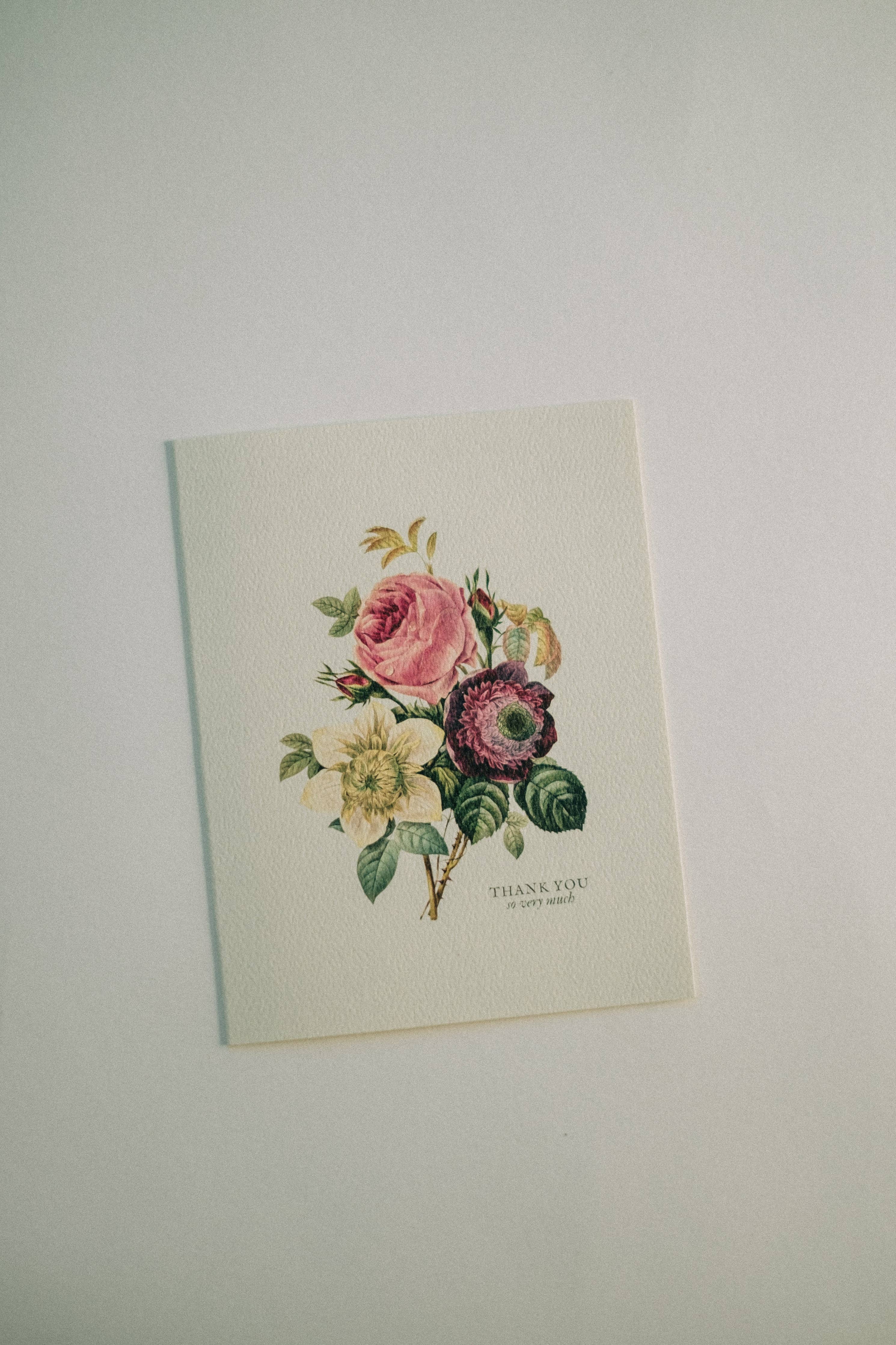 Thank You So Very Much Note Card: Set of 4