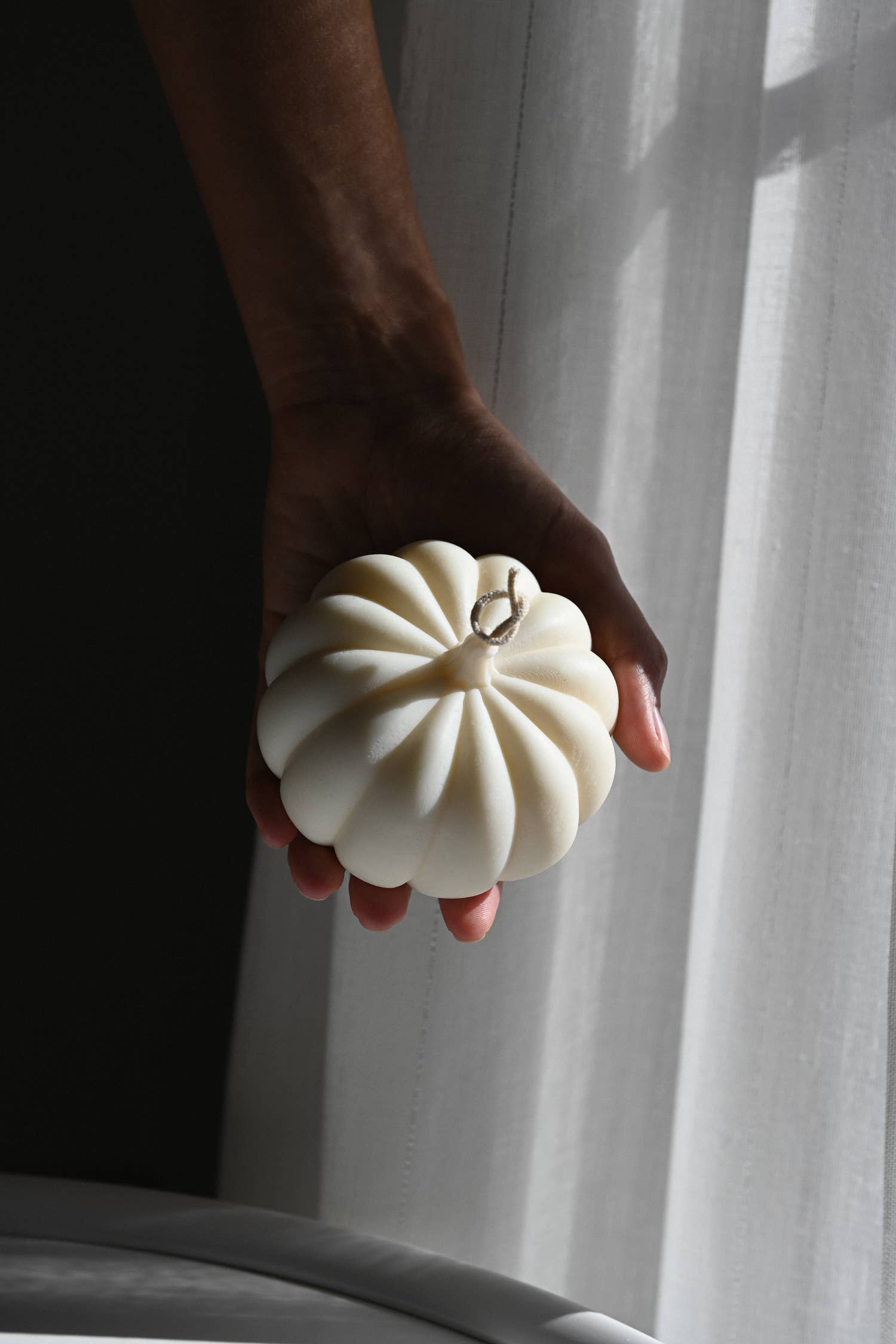 Cream Pumpkin Candle