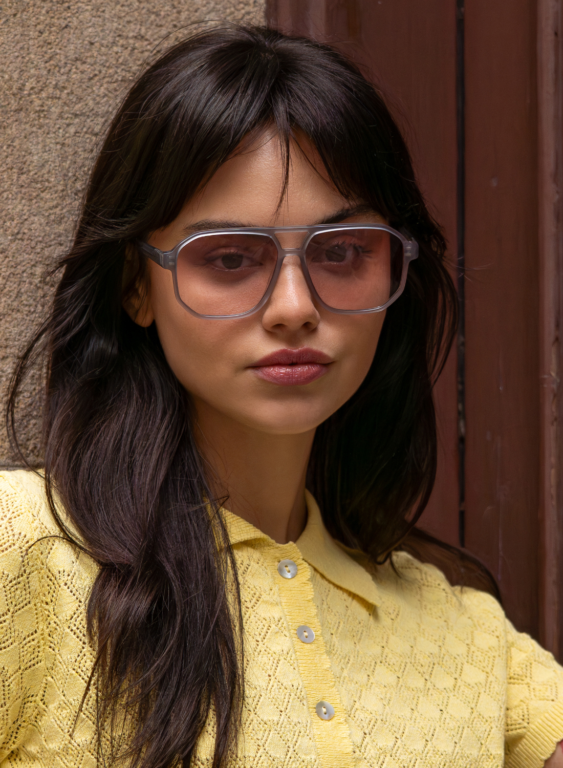 Billie Aviator Sunglasses: Gray