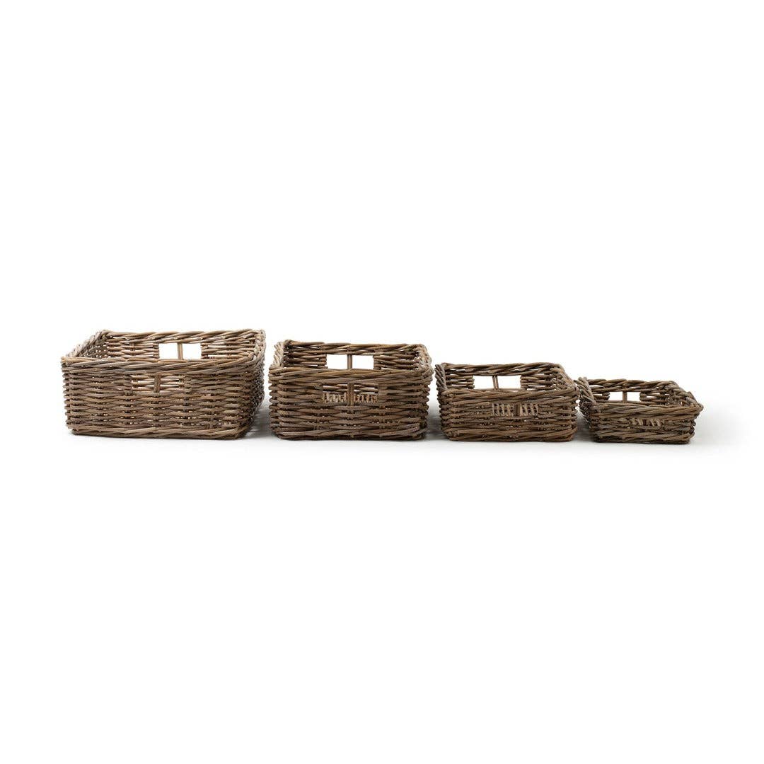 Rattan Rectangle Tray: Large