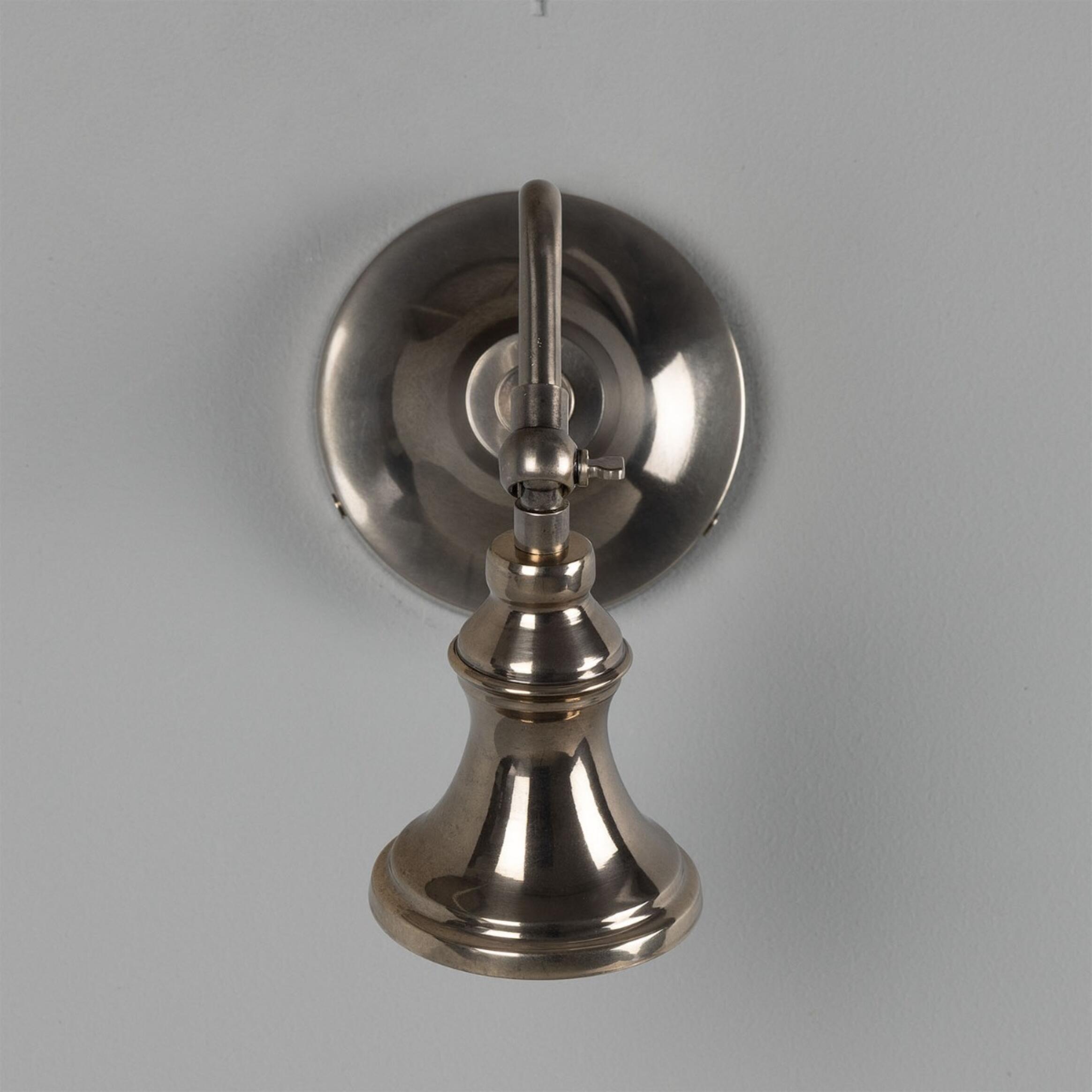 Kent Adjustable Spotlight Sconce: Antique Silver