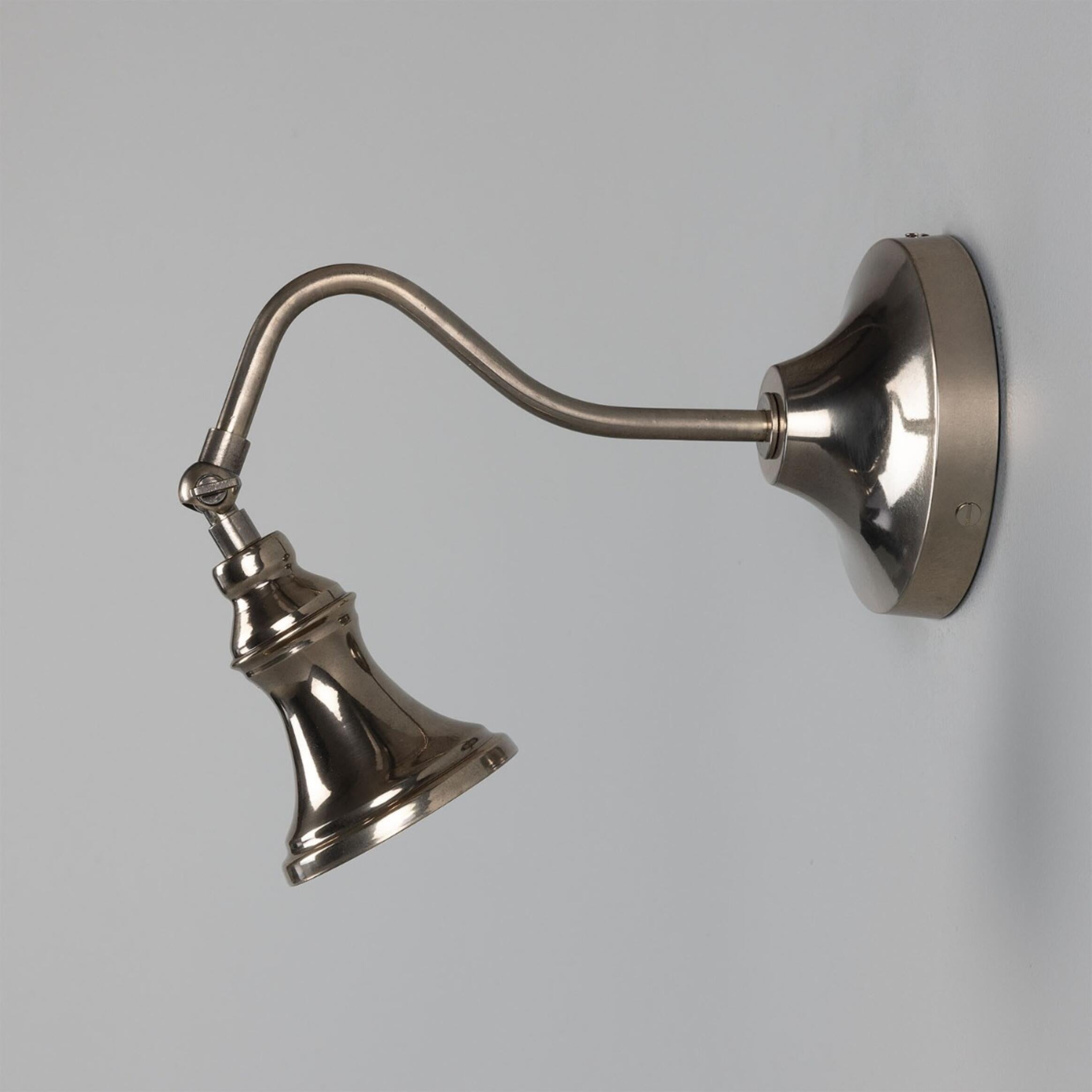 Kent Adjustable Spotlight Sconce: Antique Silver