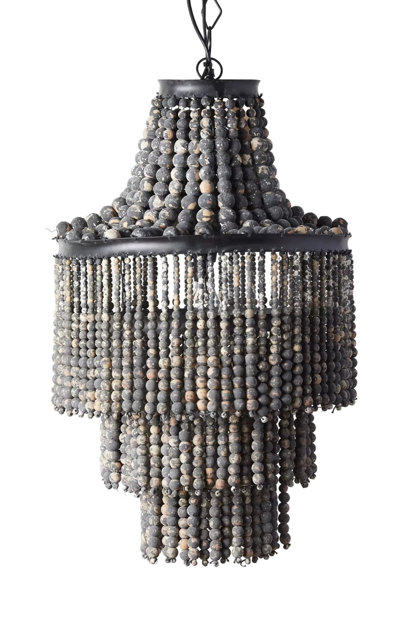 Black Beaded Chandelier