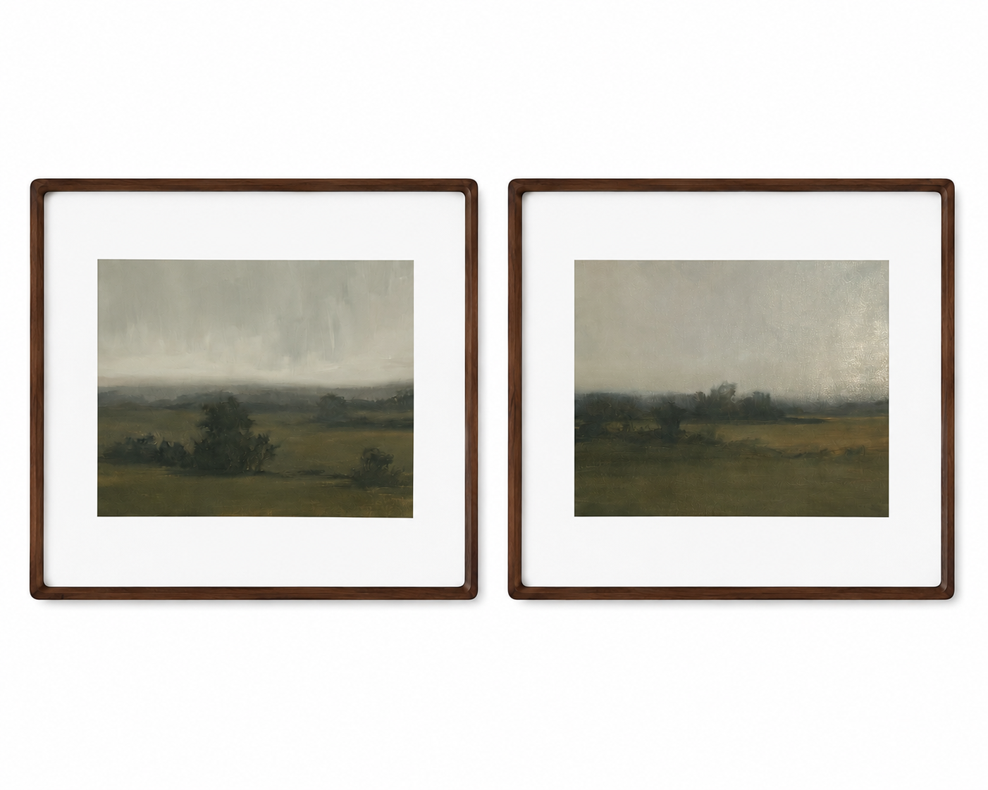 Mist No. 1 and 2 Framed Art by Megan Houssian