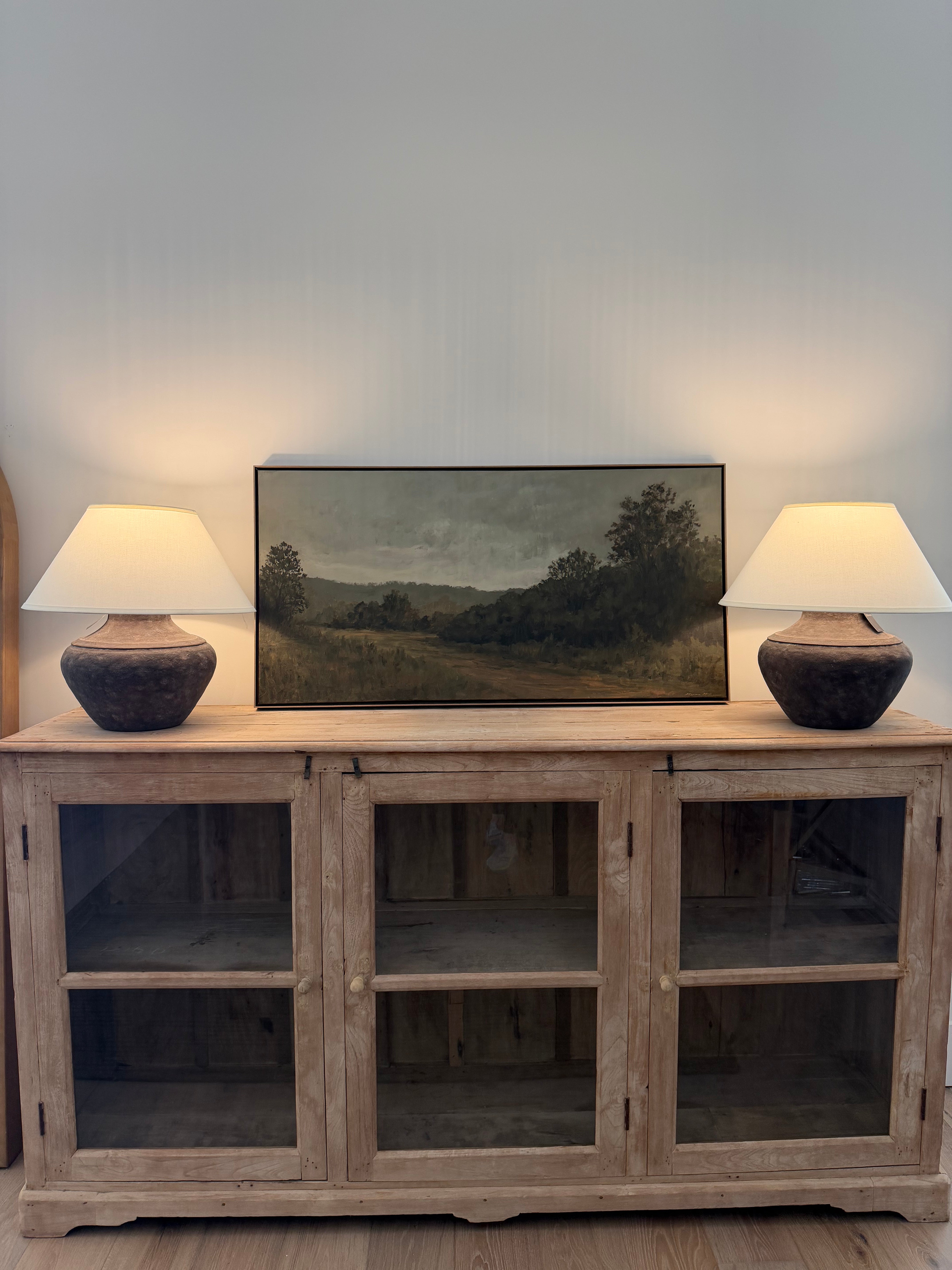 Antique Glass Door Sideboard